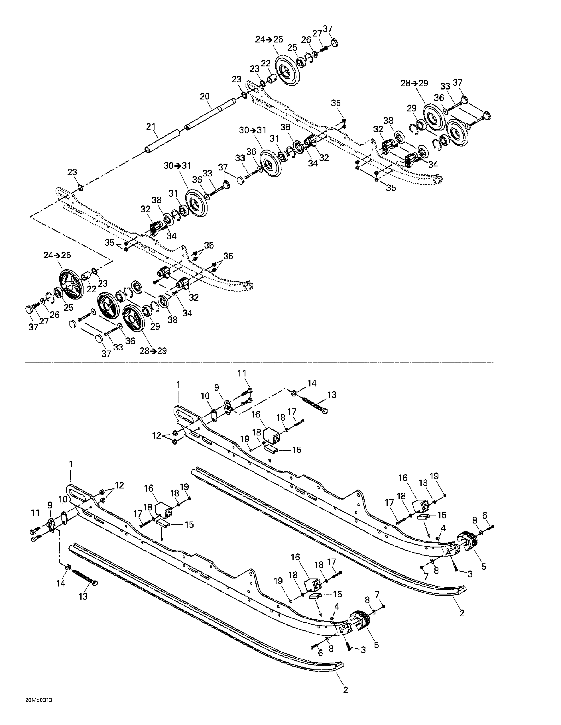 Схема узла: Rear Suspension