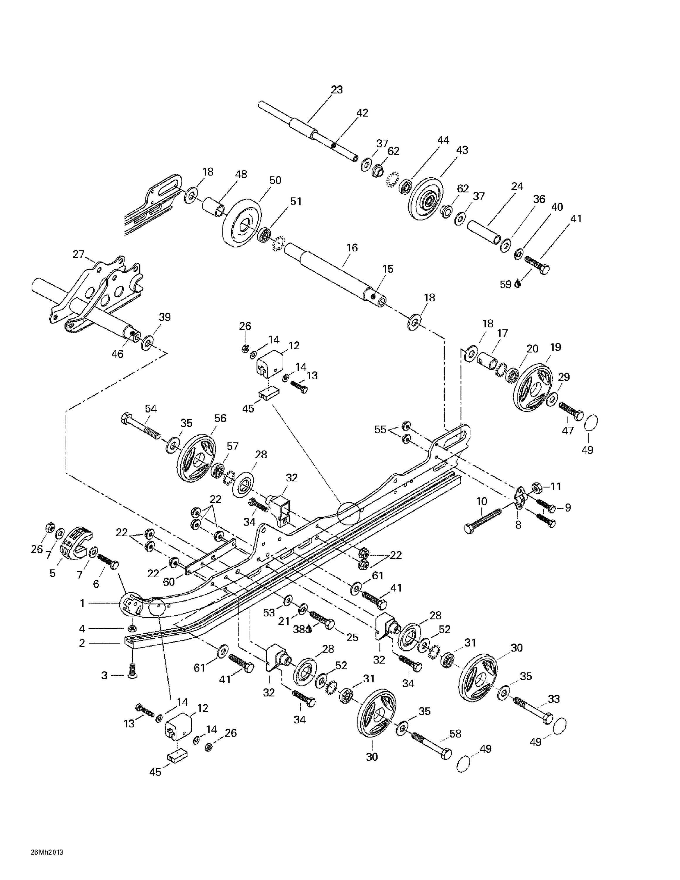 Схема узла: Rear Suspension
