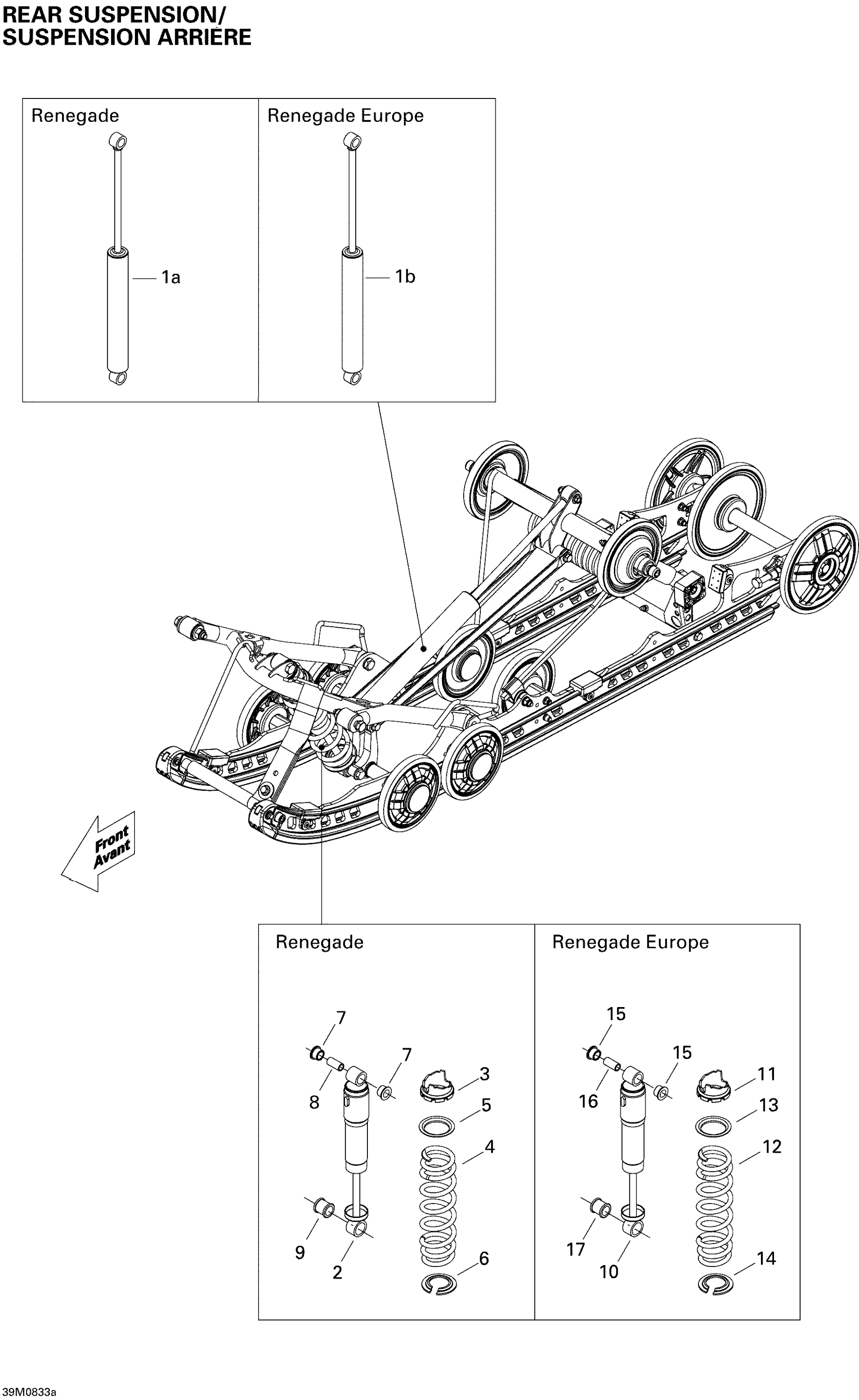 Rear Suspension Shocks Renegade