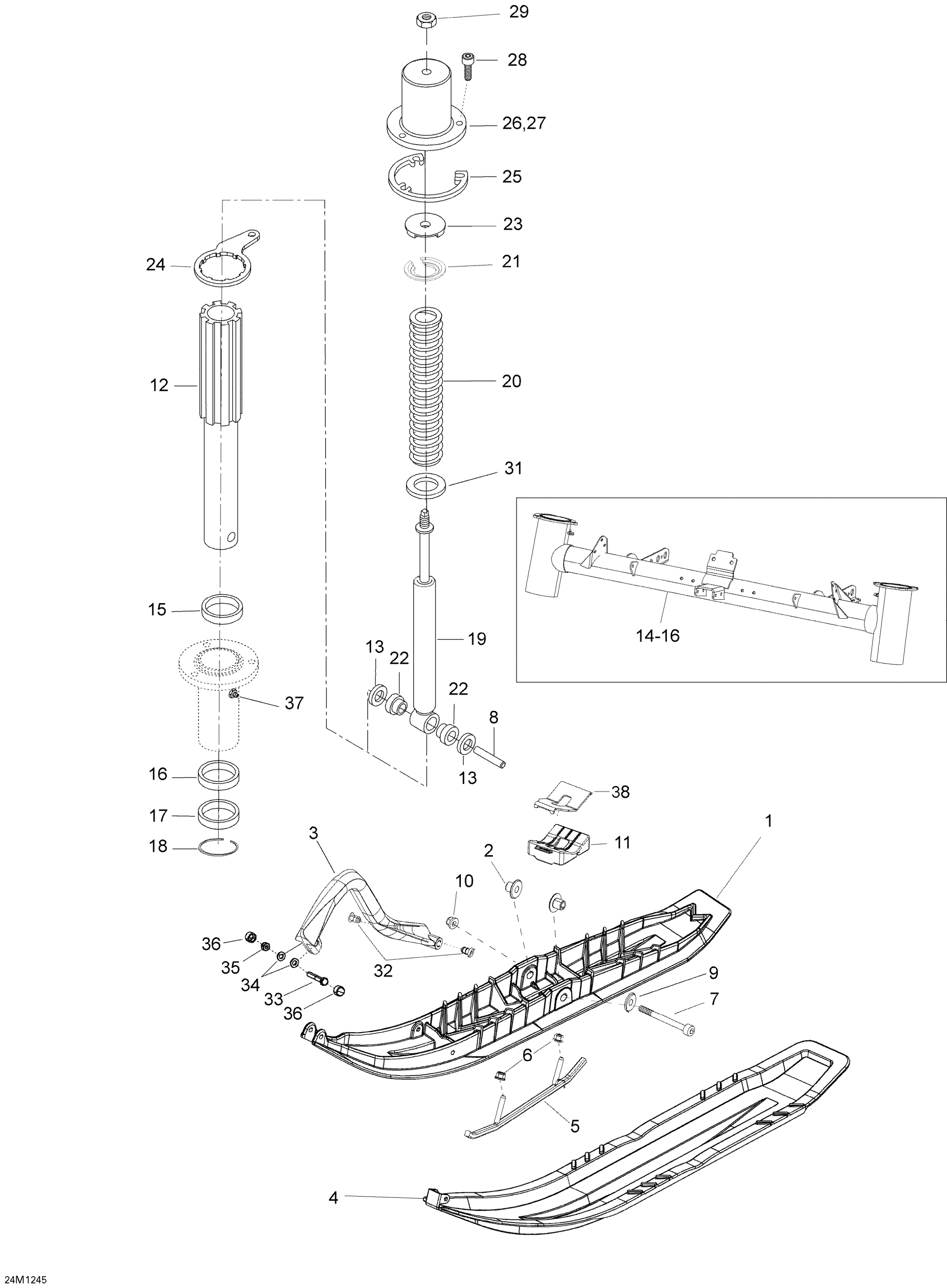 Front Suspension And Ski
