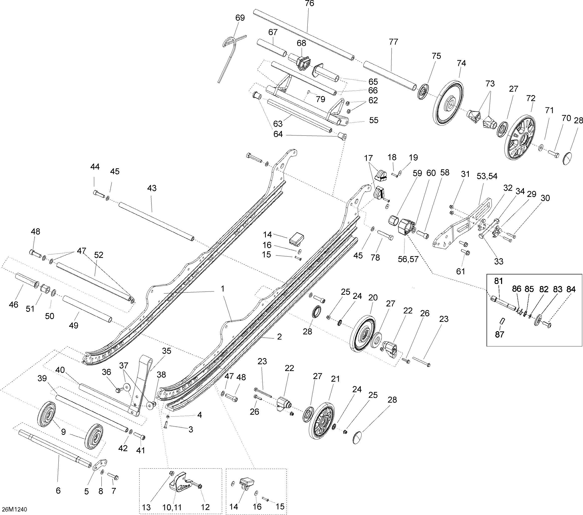 Схема узла: Rear Suspension