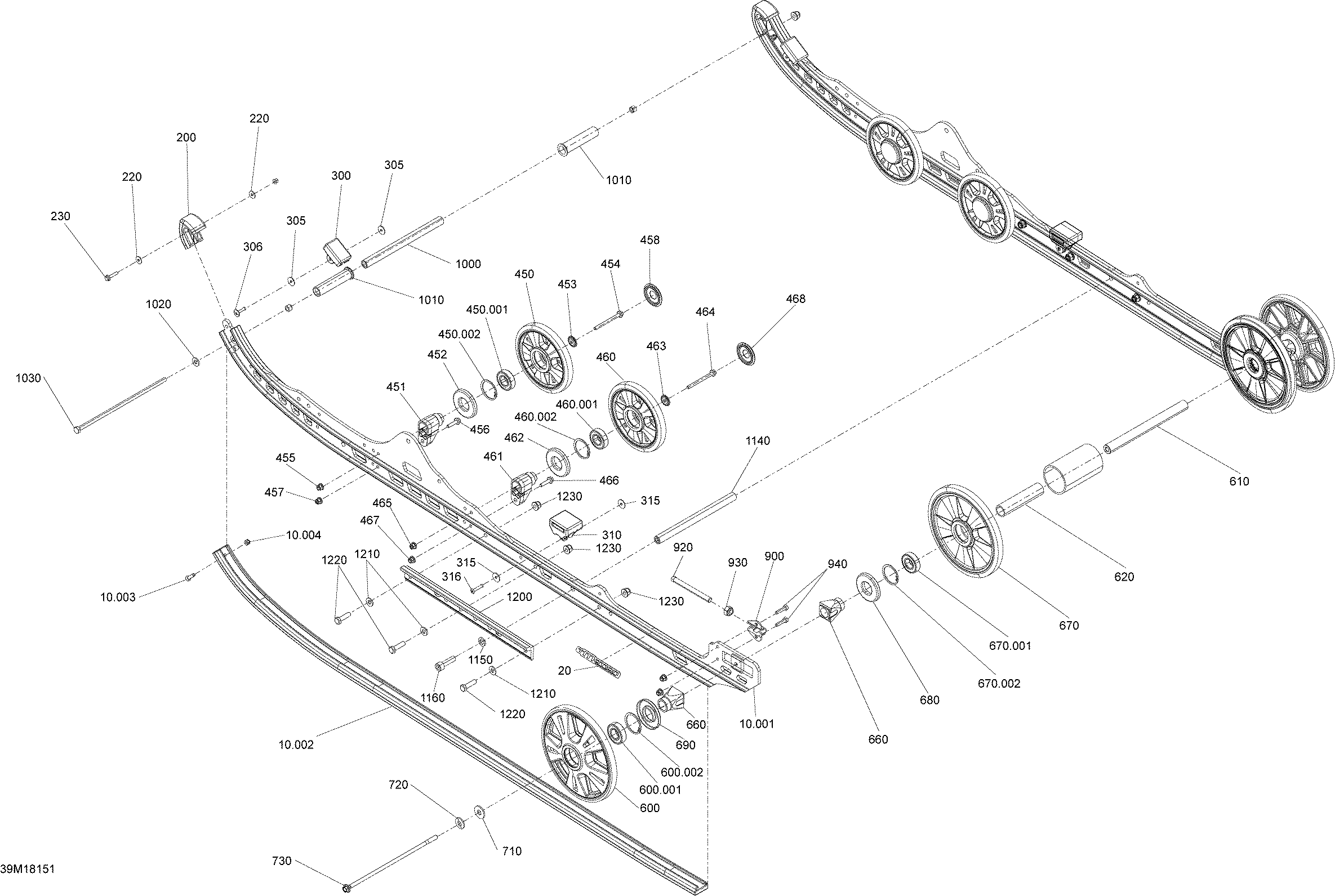 Rear Suspension Freeride - Package 154 NOIS - Inferior
