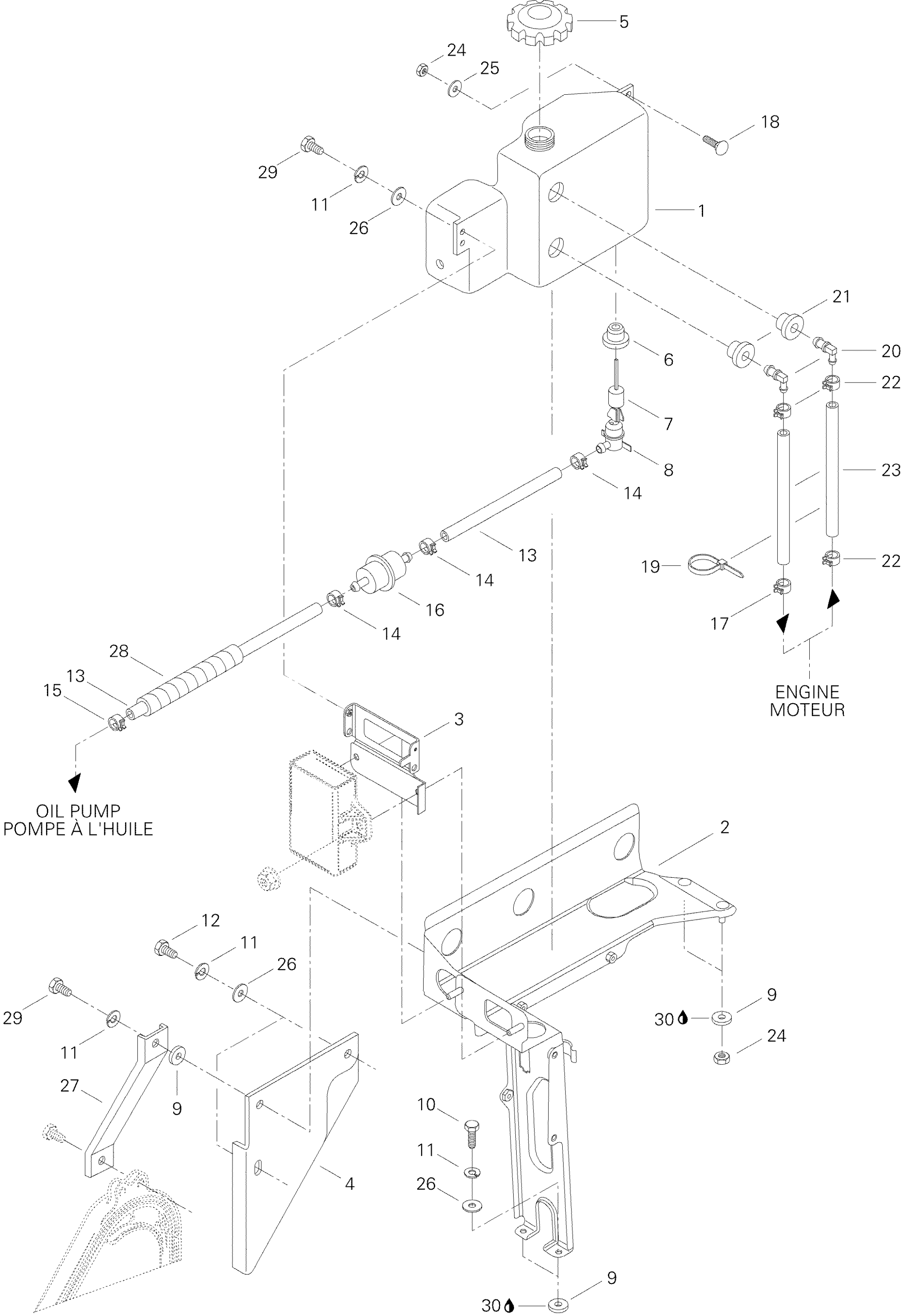 Oil Tank And Support
