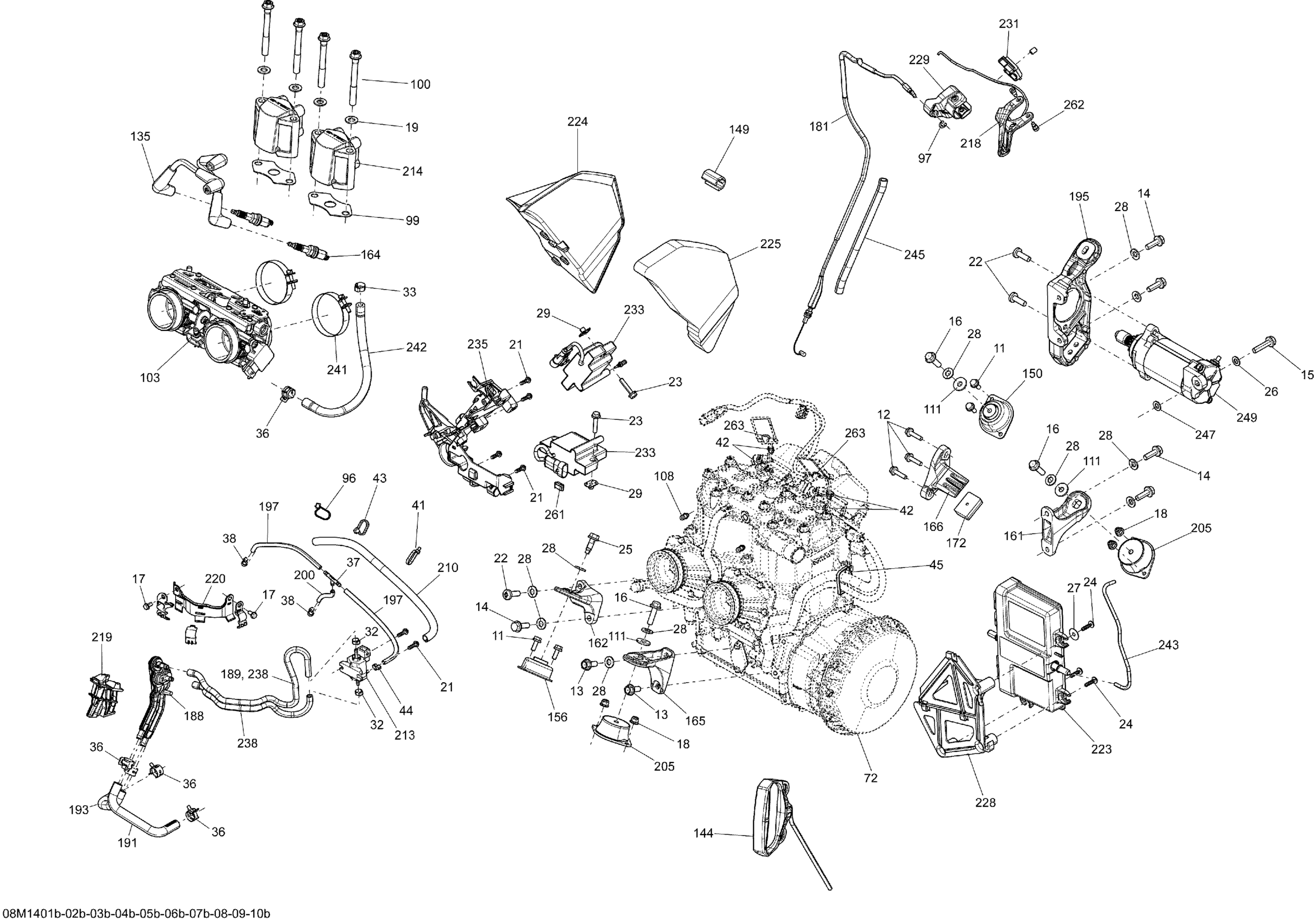 Схема узла: Engine And Engine Support 800RETEC