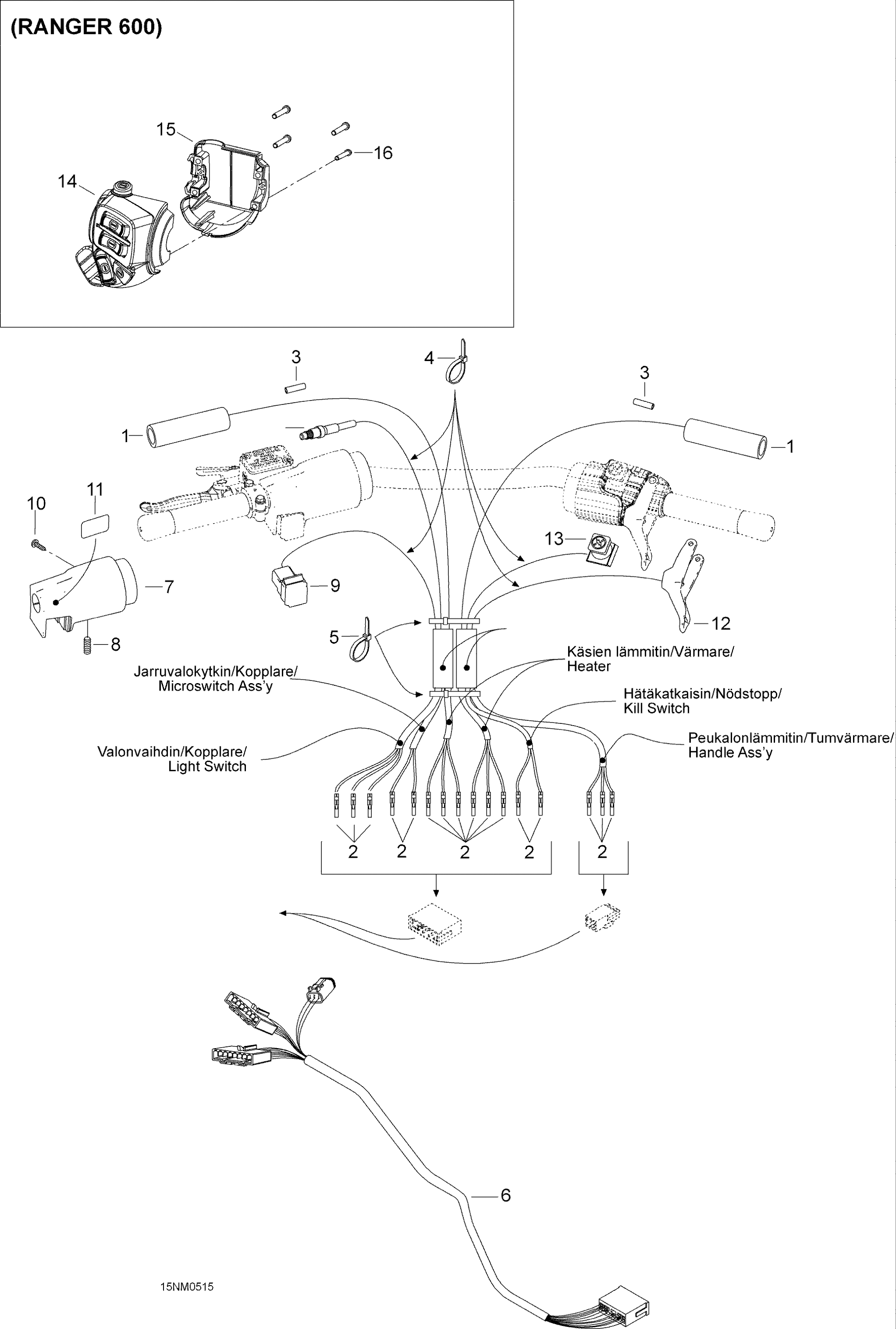 Схема узла: Steering Harness