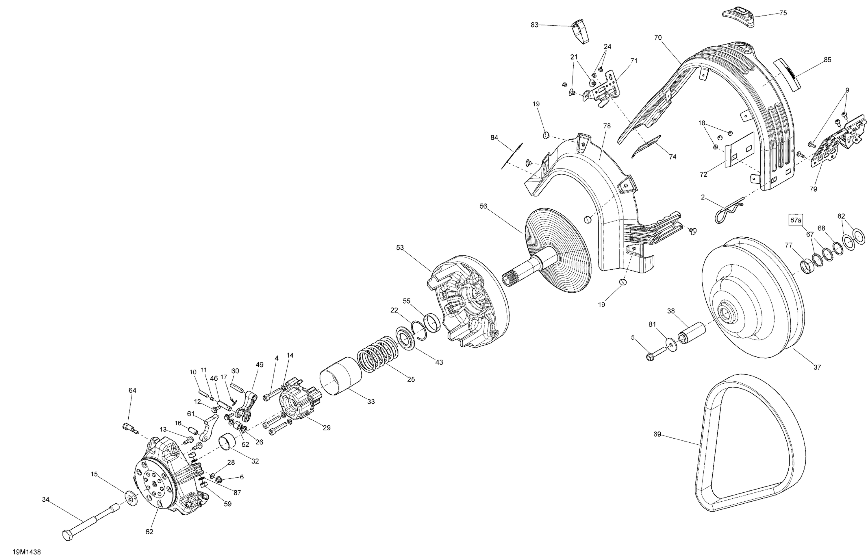 Схема узла: Pulley System _19M1438