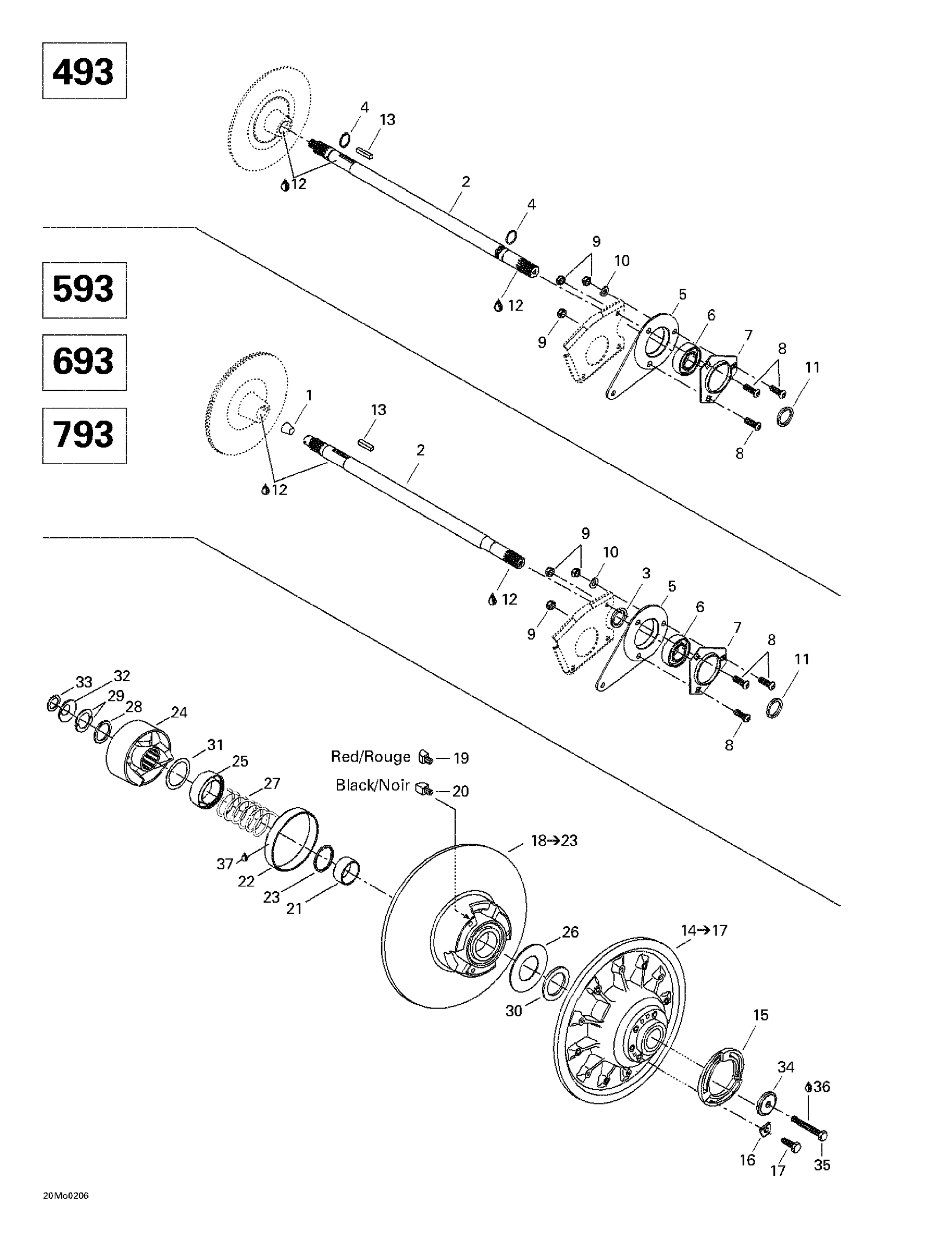 Схема узла: Driven Pulley