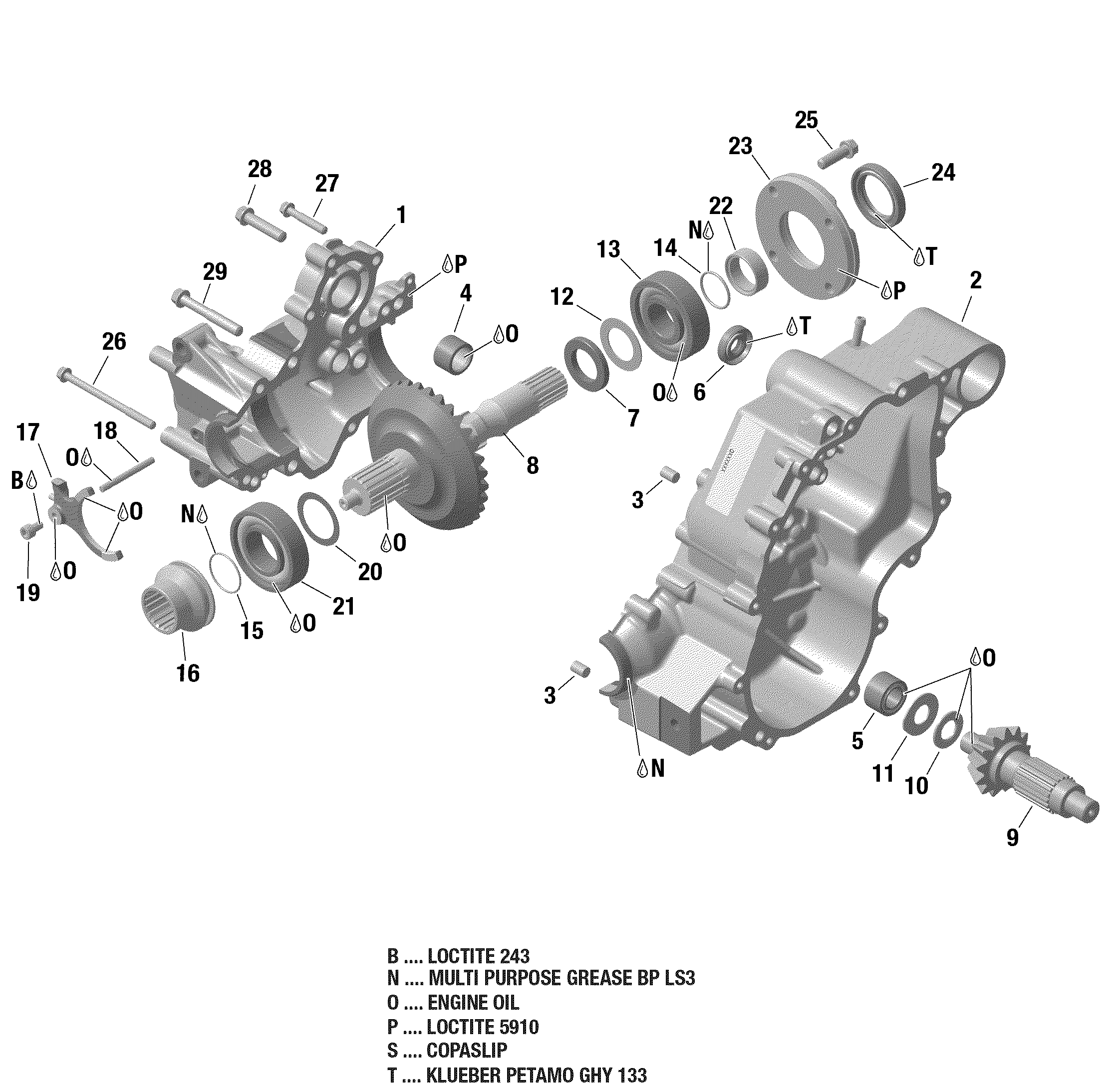 ROTAX - Gear Box 1 - 44828