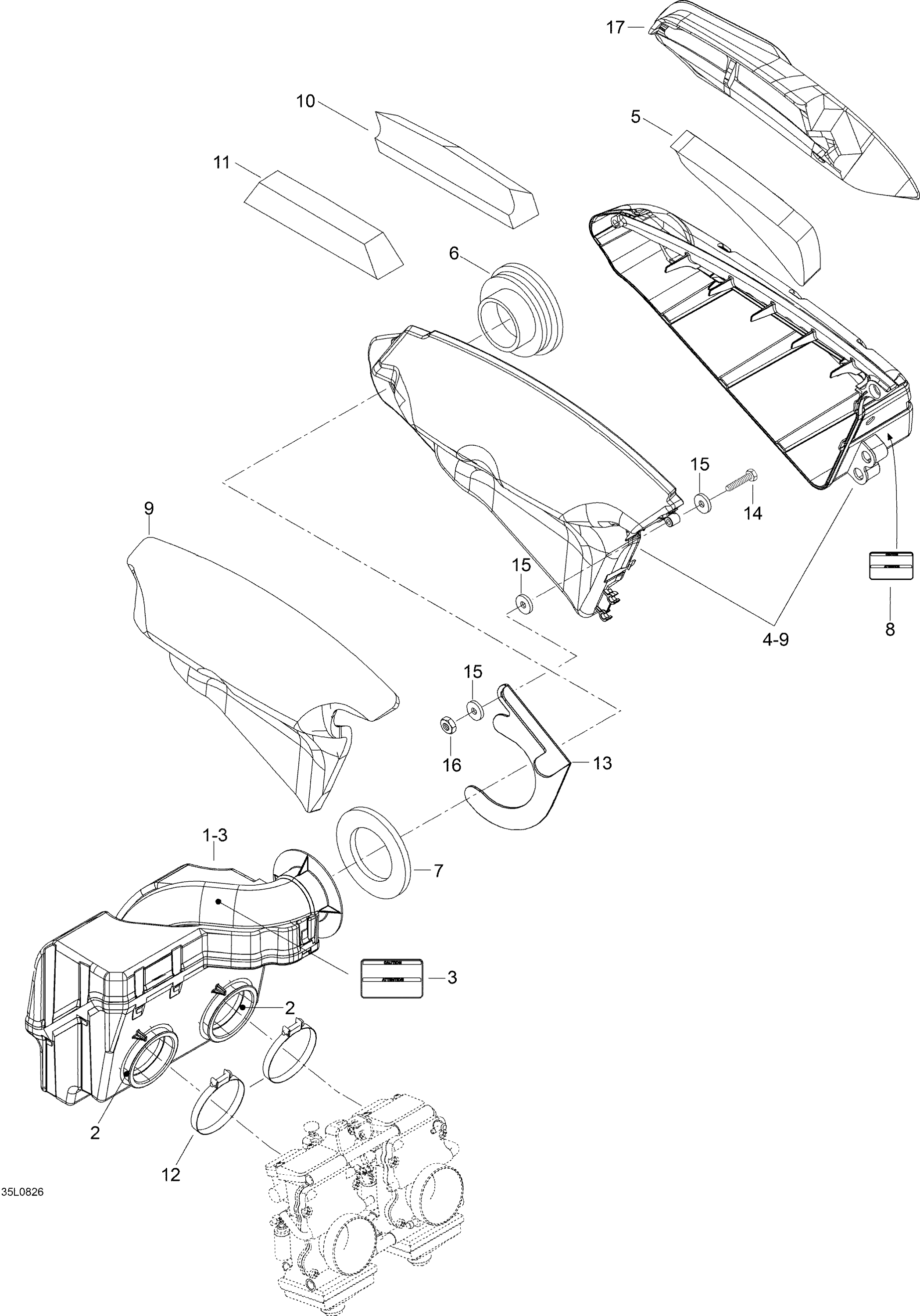Схема узла: Air Silencer