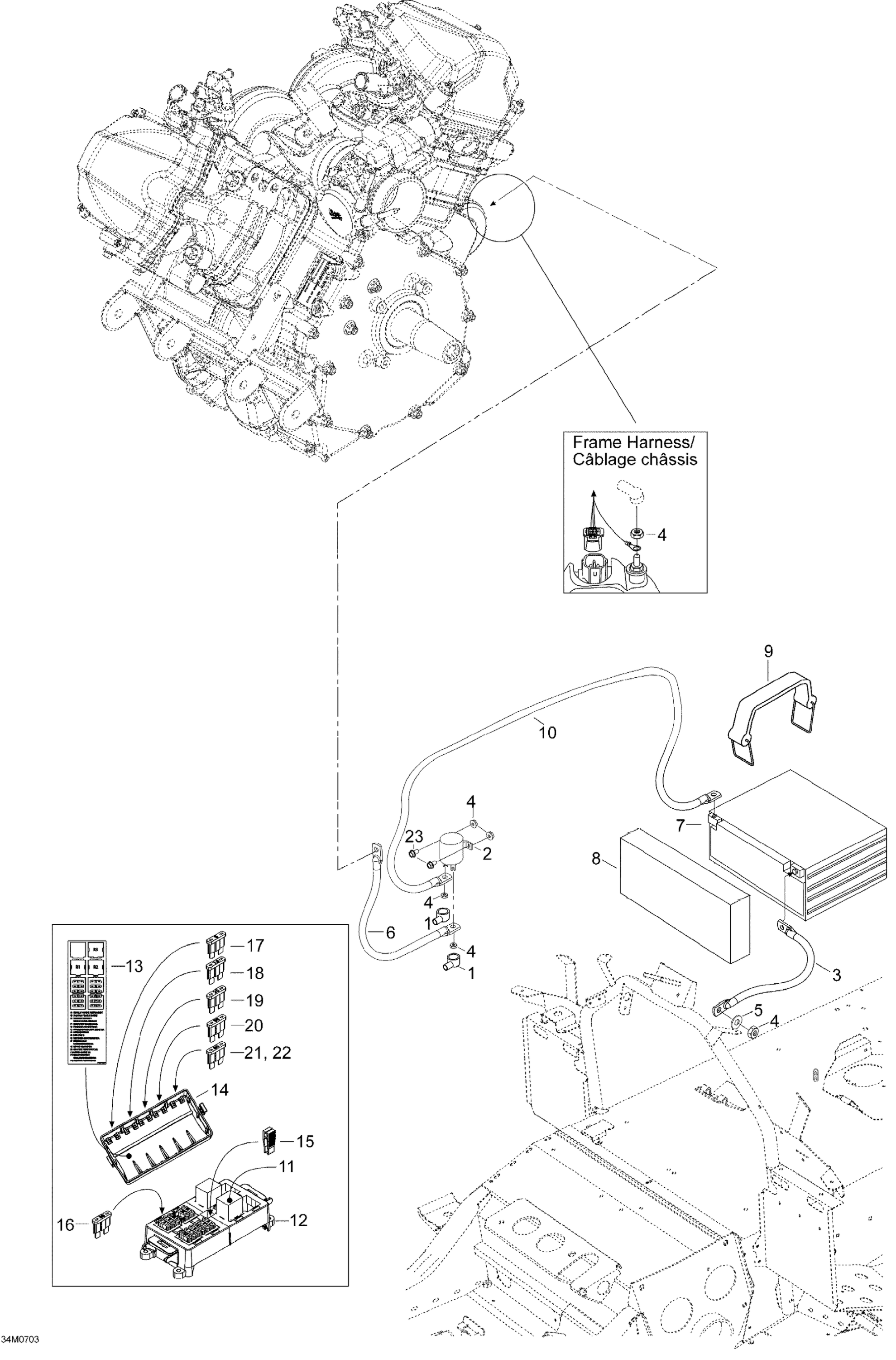 Схема узла: Battery And Starter