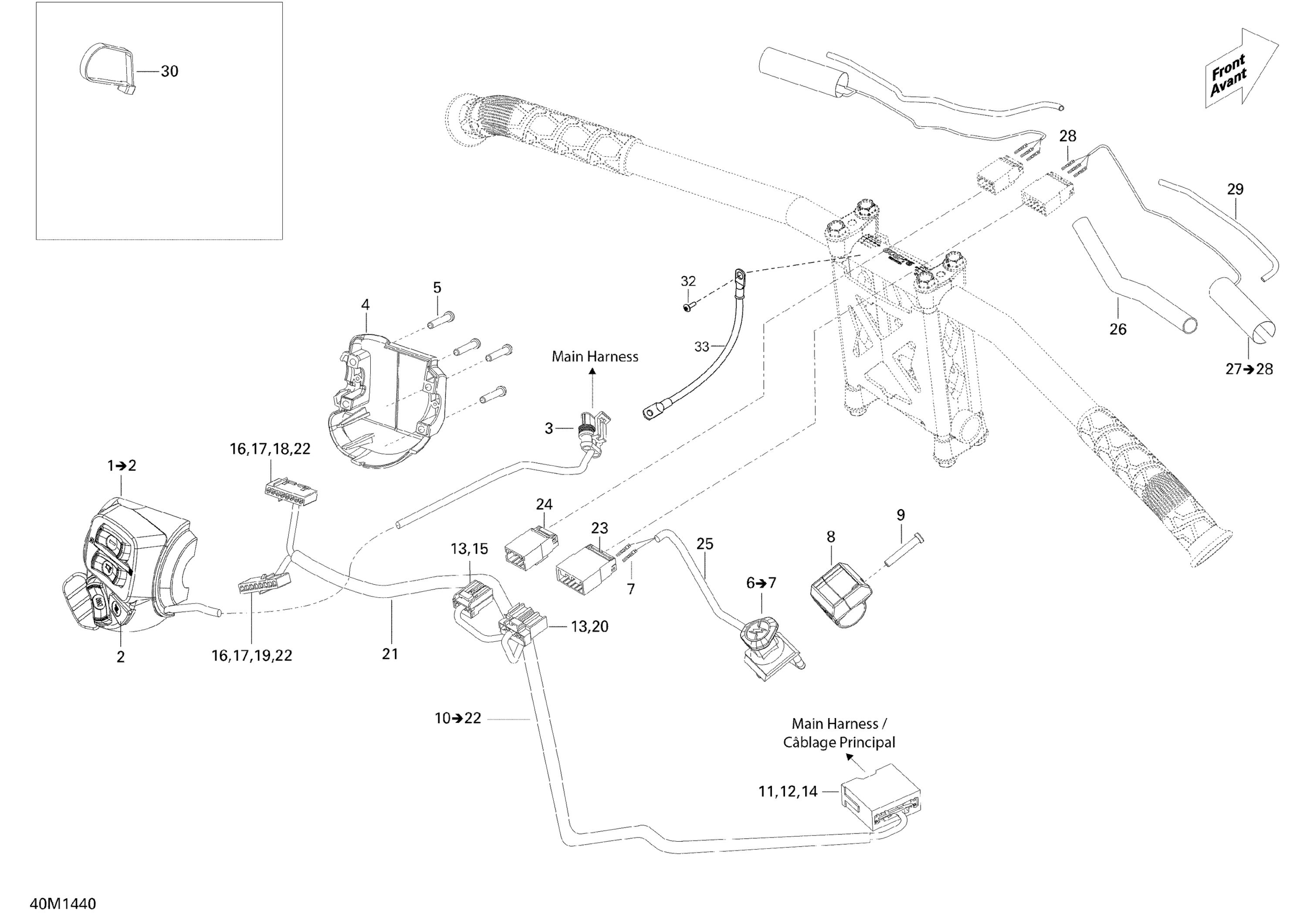 Схема узла: Steering Wiring Harness