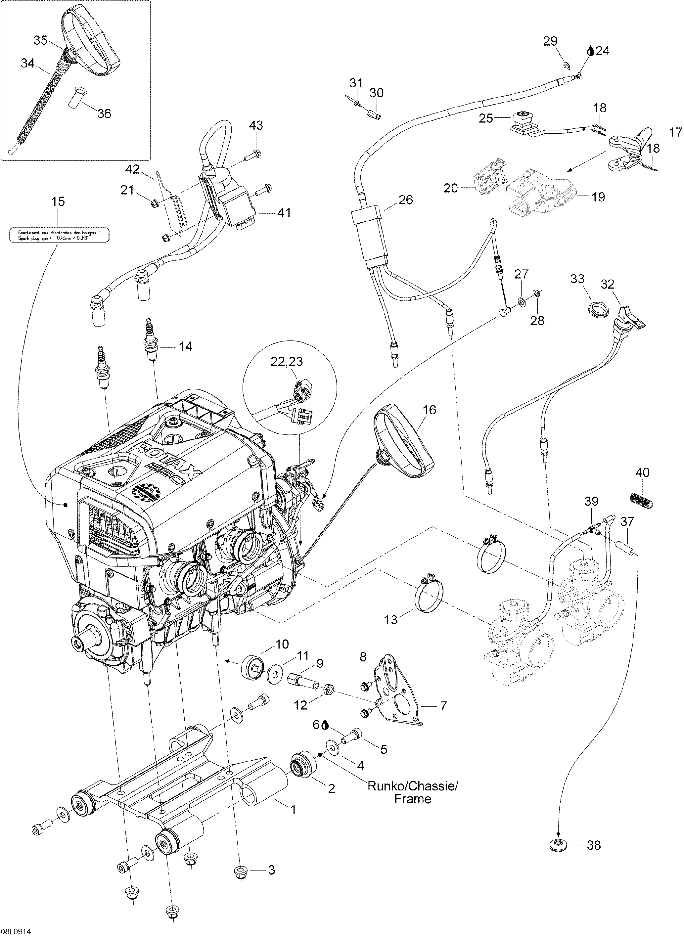 Схема узла: Engine And Engine Support