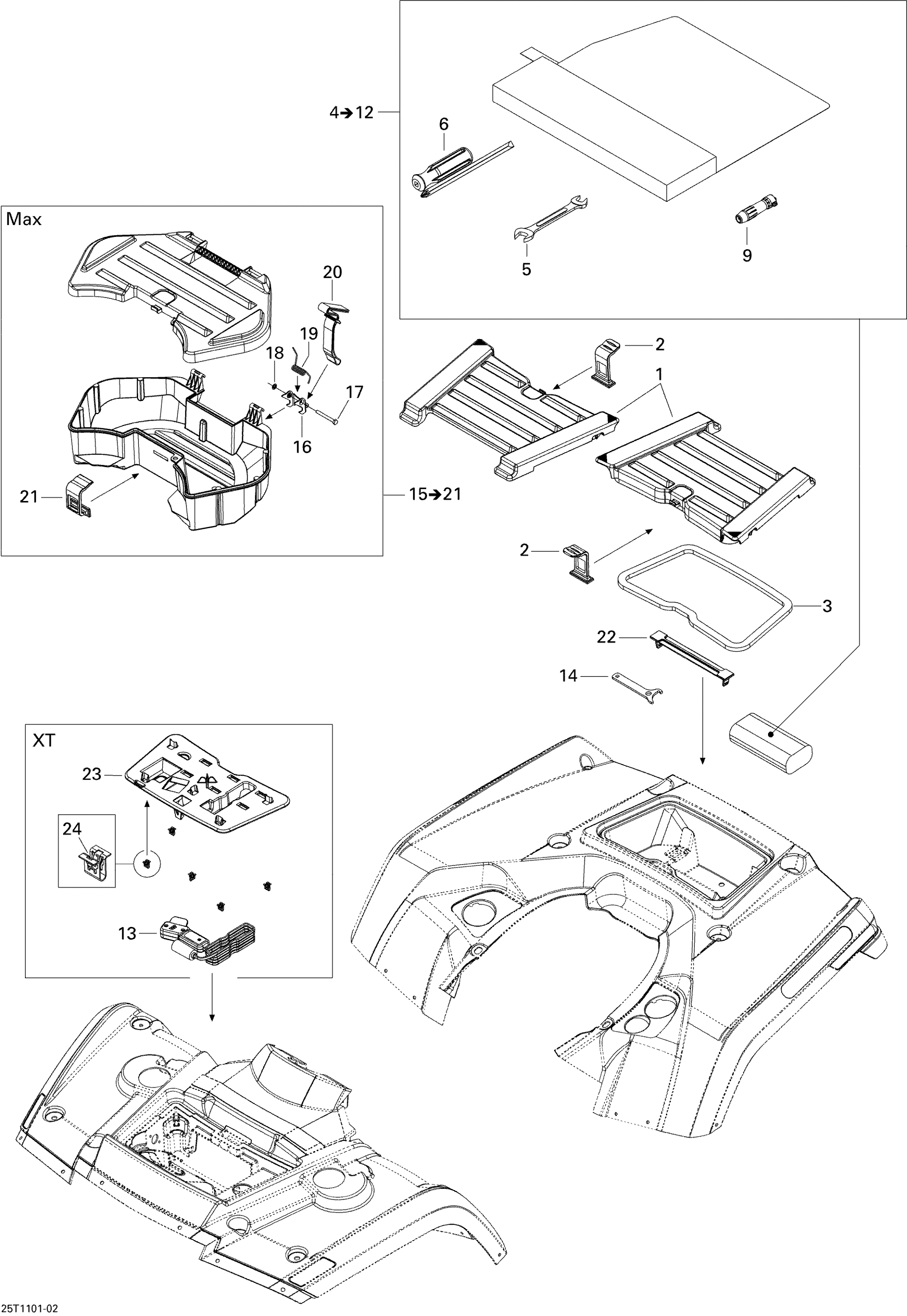 Front and Rear Trays