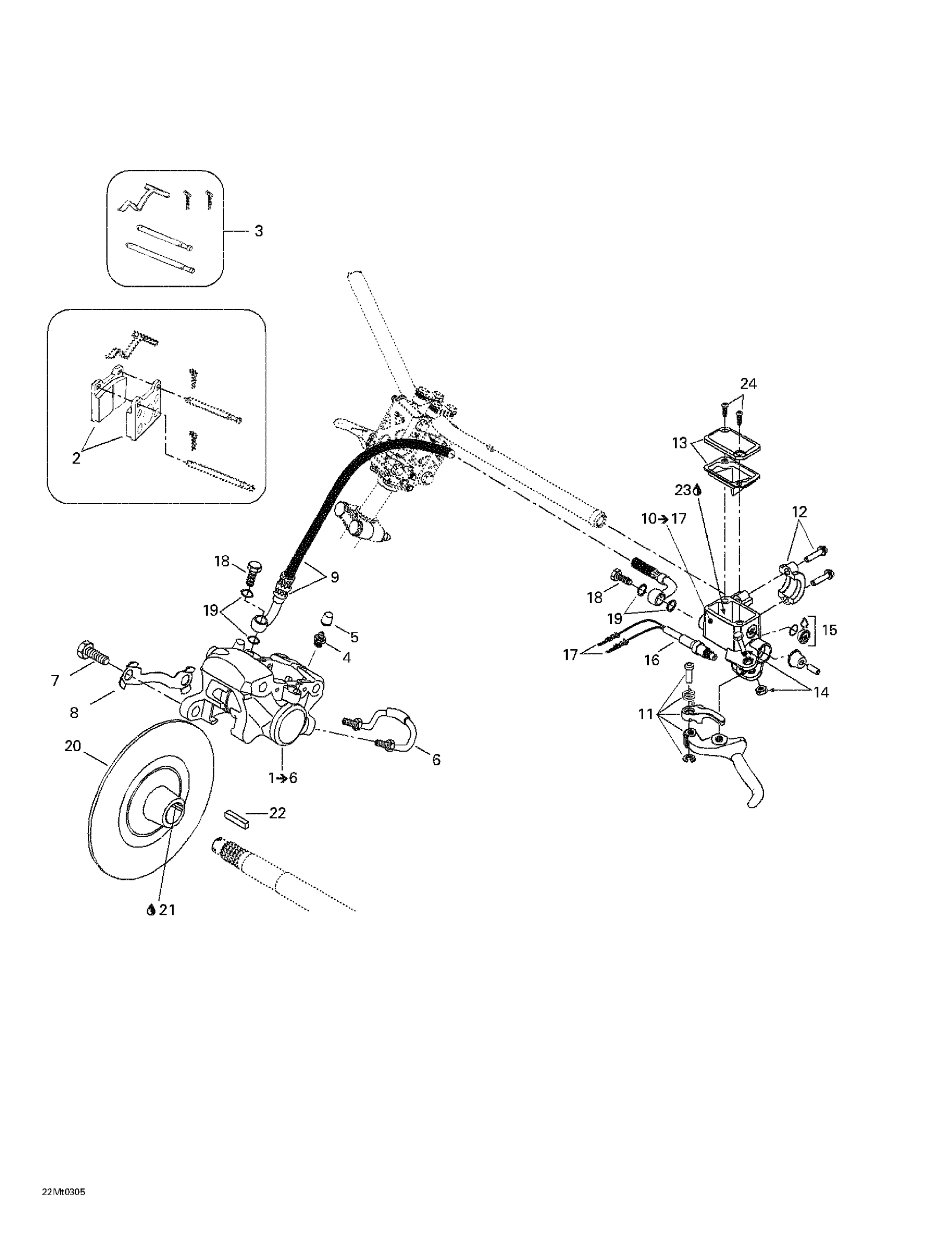 Схема узла: Hydraulic Brake