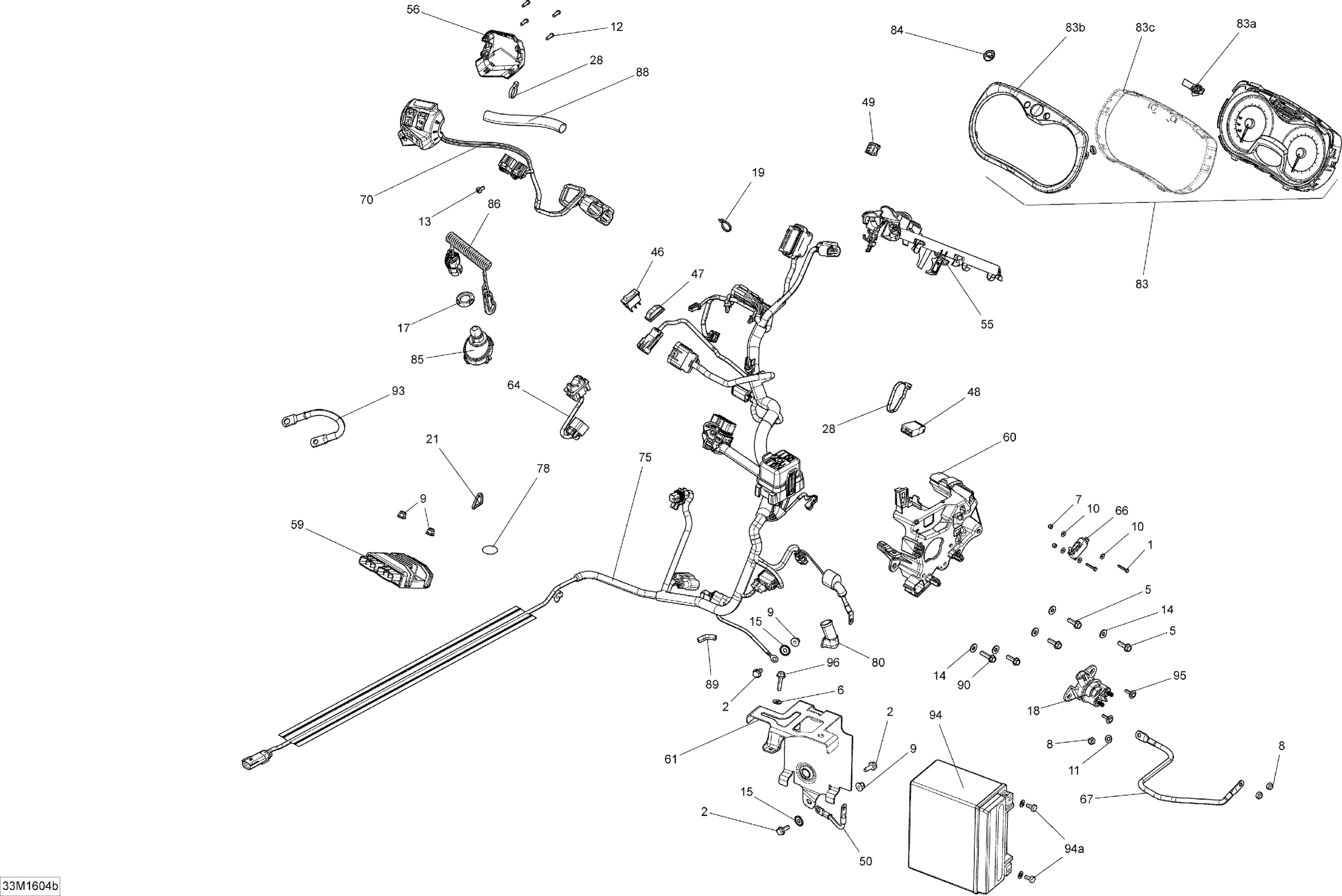 Схема узла: Electrical System - 1200 4-TEC, Package ADR-X
