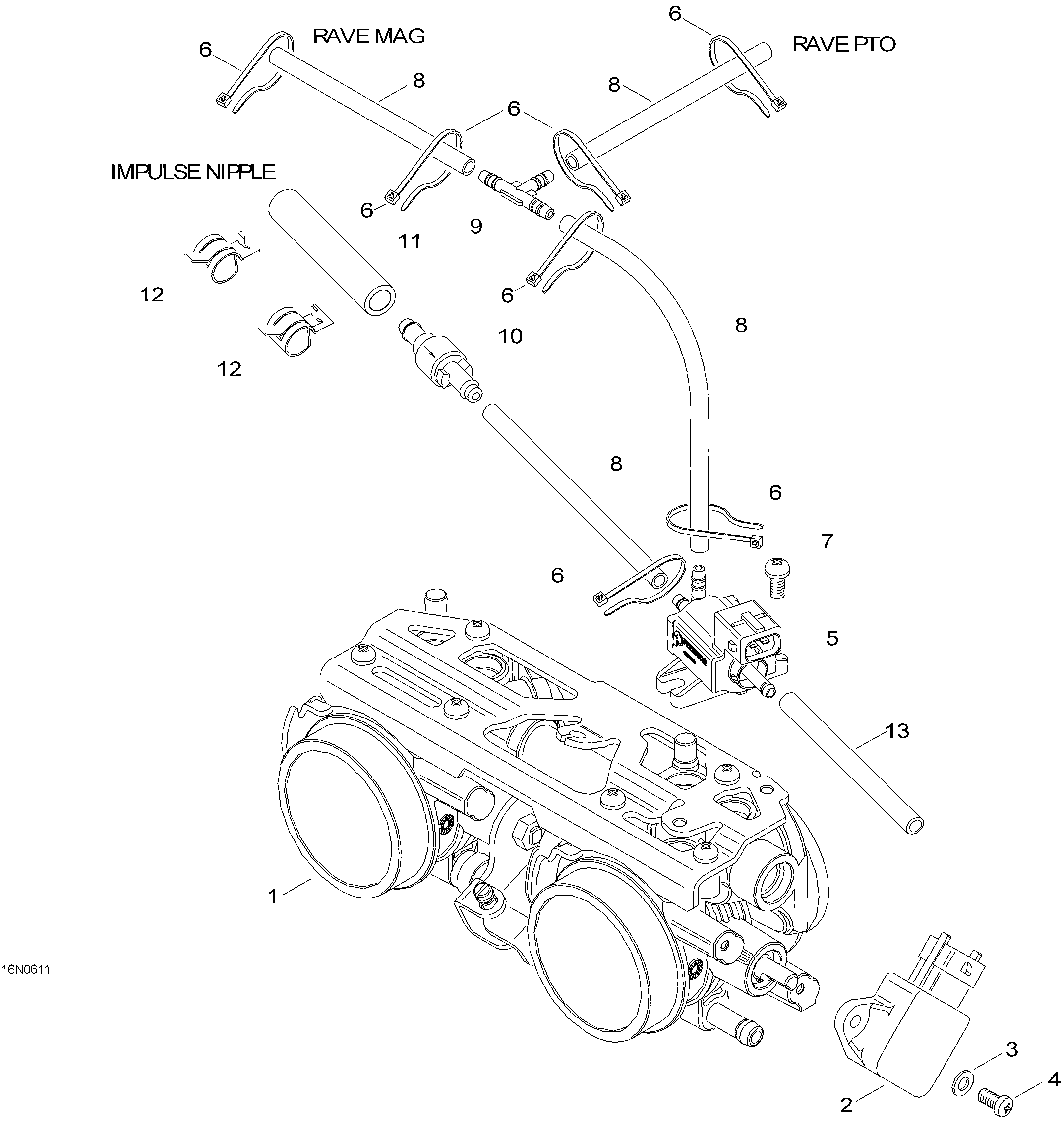 Схема узла: Throttle Body