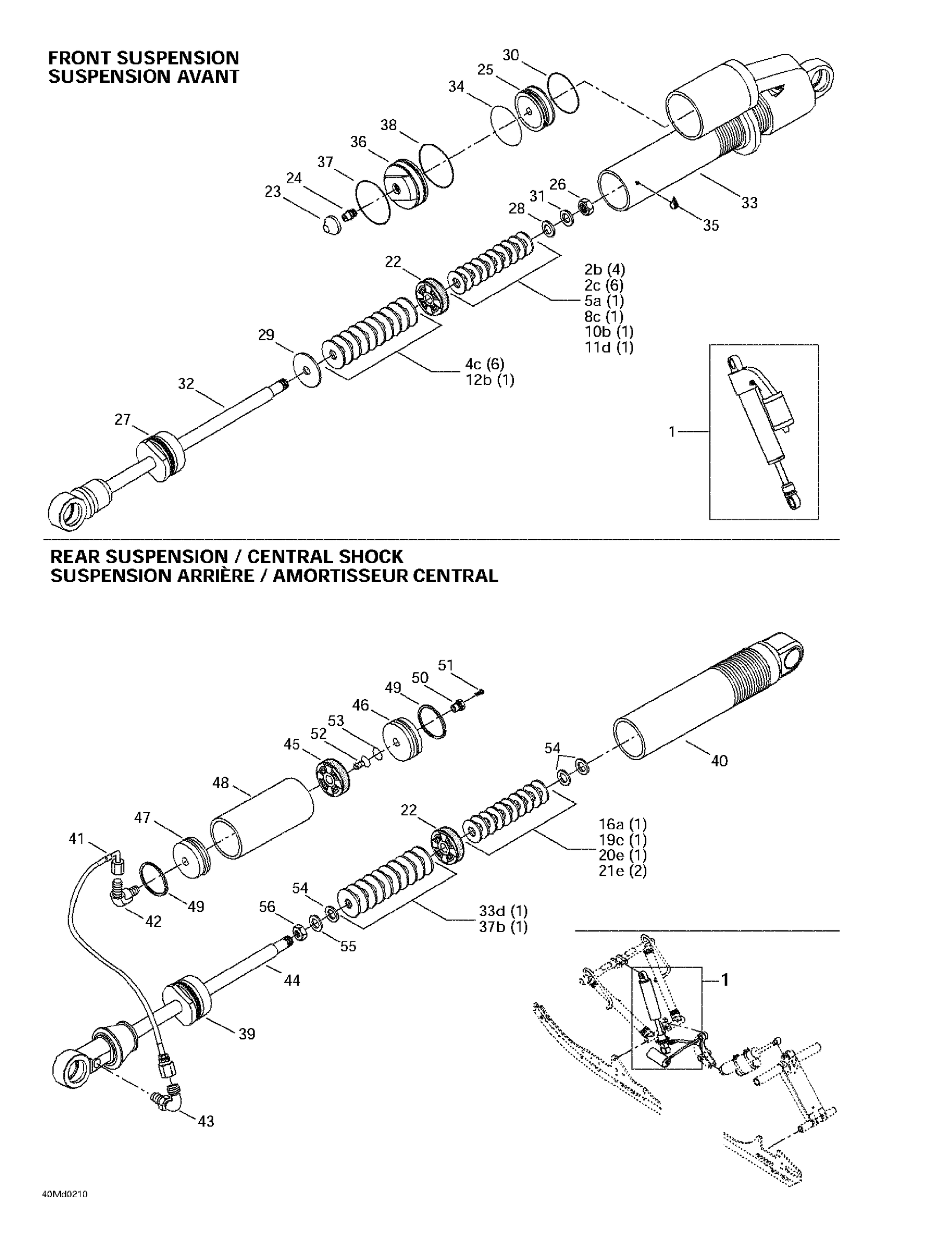 Front Take Apart Shocks
