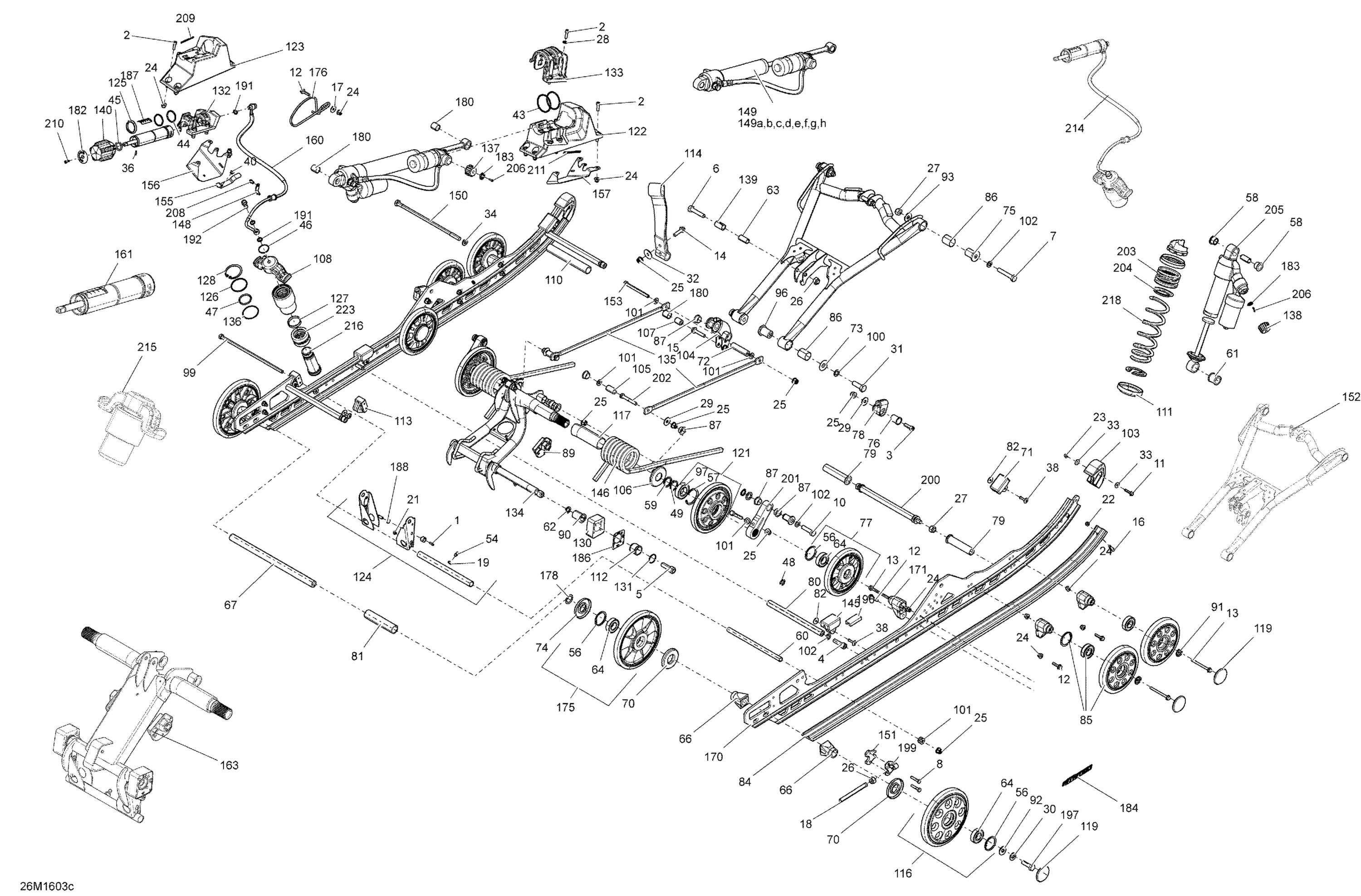 Схема узла: Rear Suspension - Package XRS