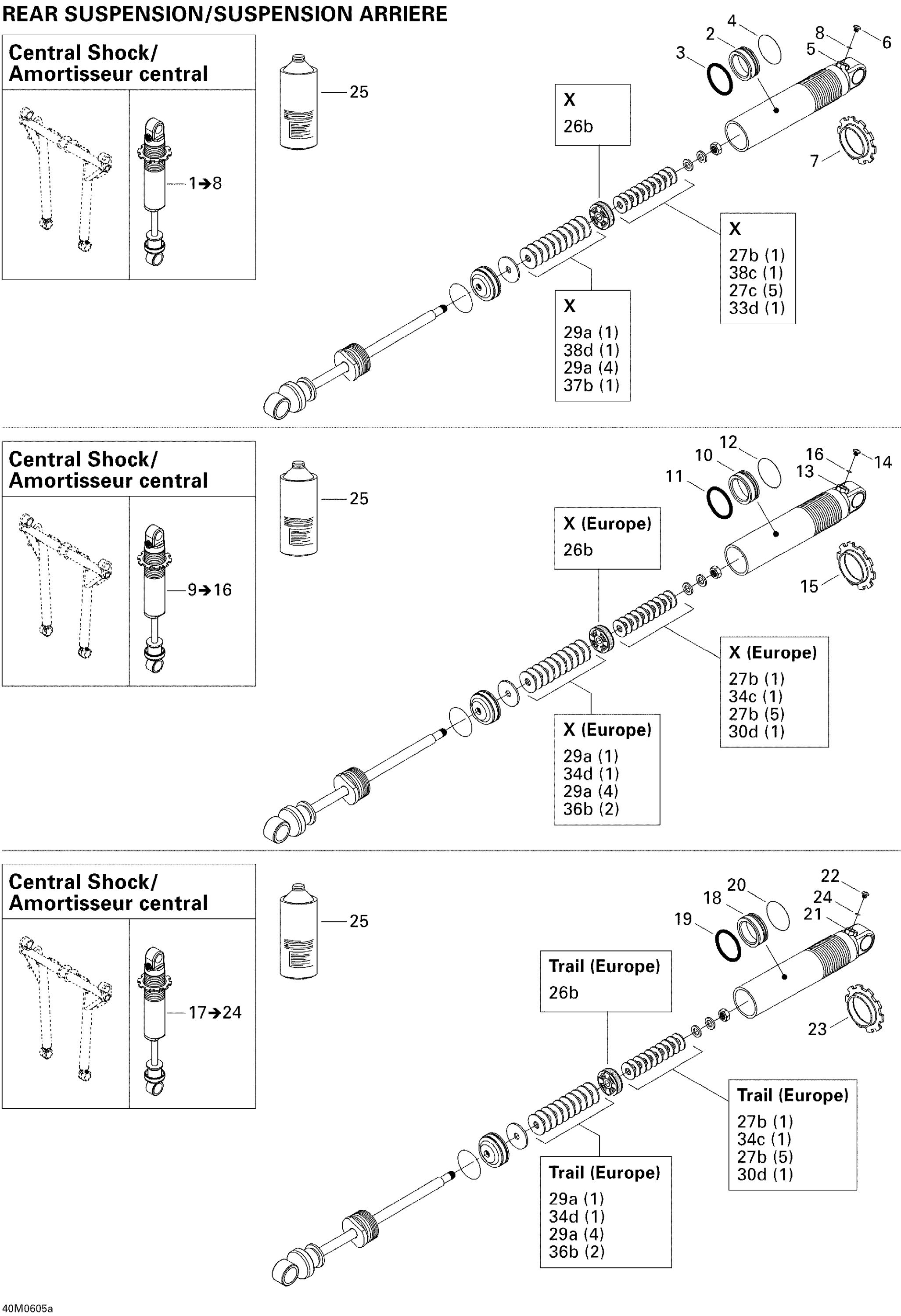 Take Apart Shock, Rear 1 (500)