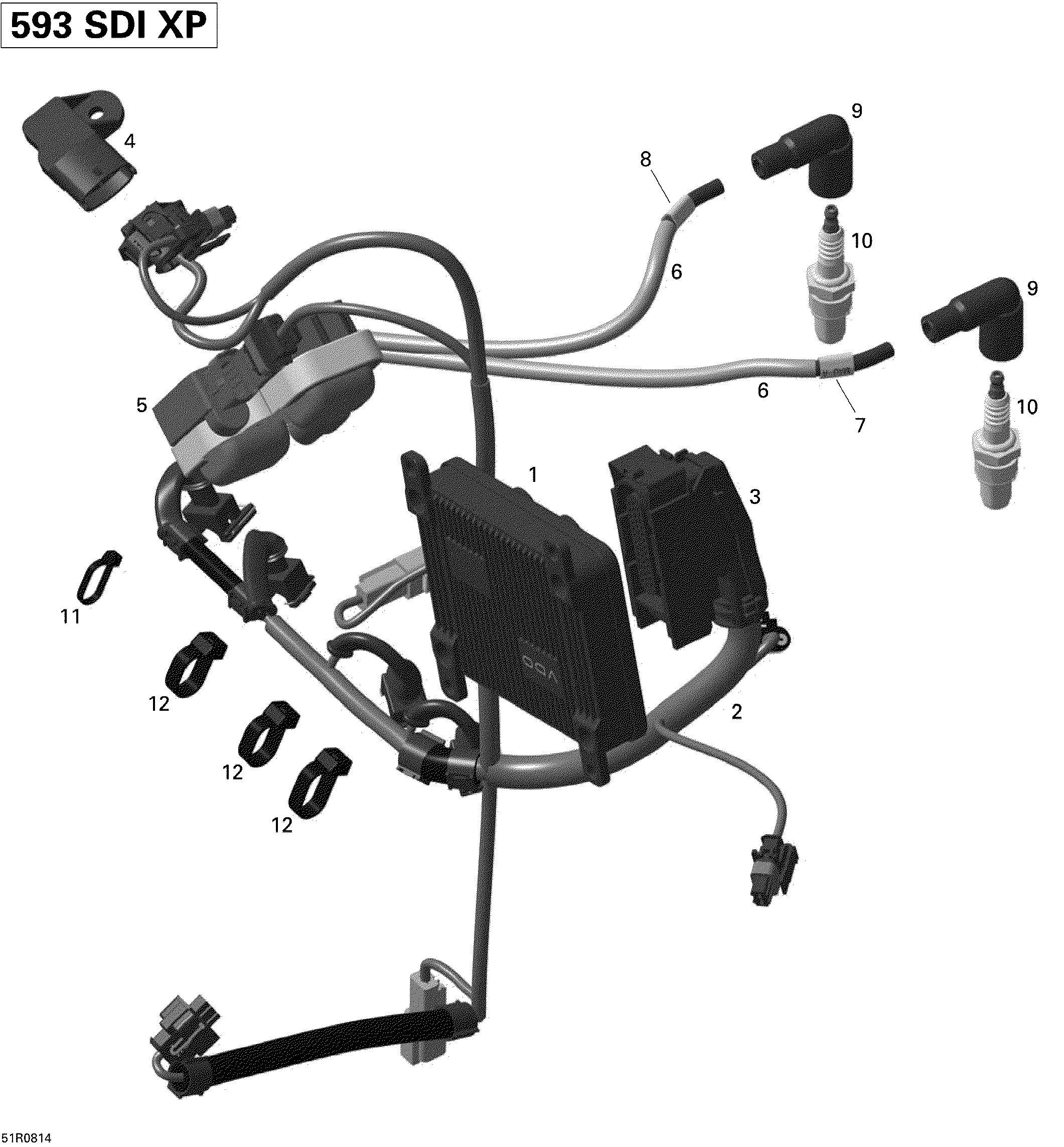 Схема узла: Engine Harness And Electronic Module