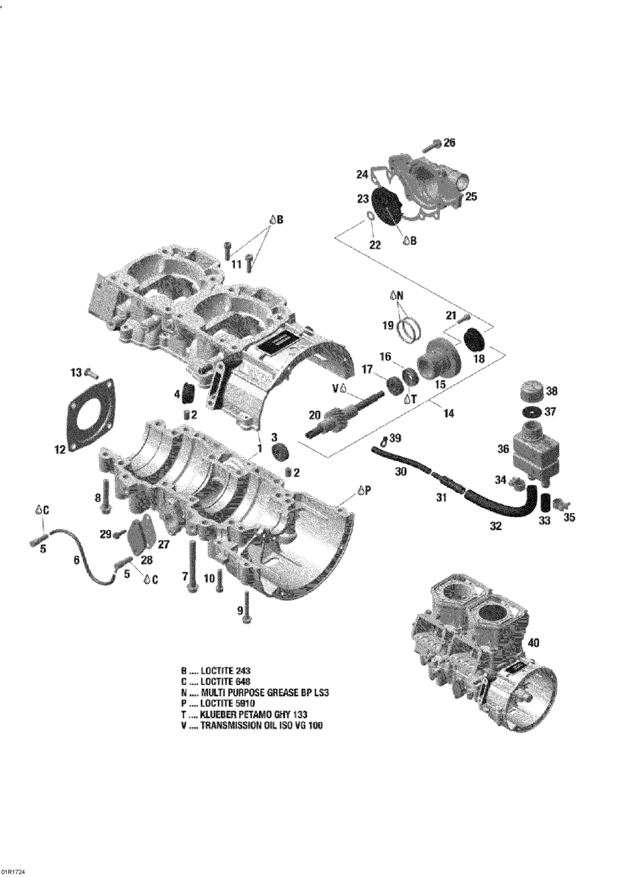 Схема узла: Crankcase