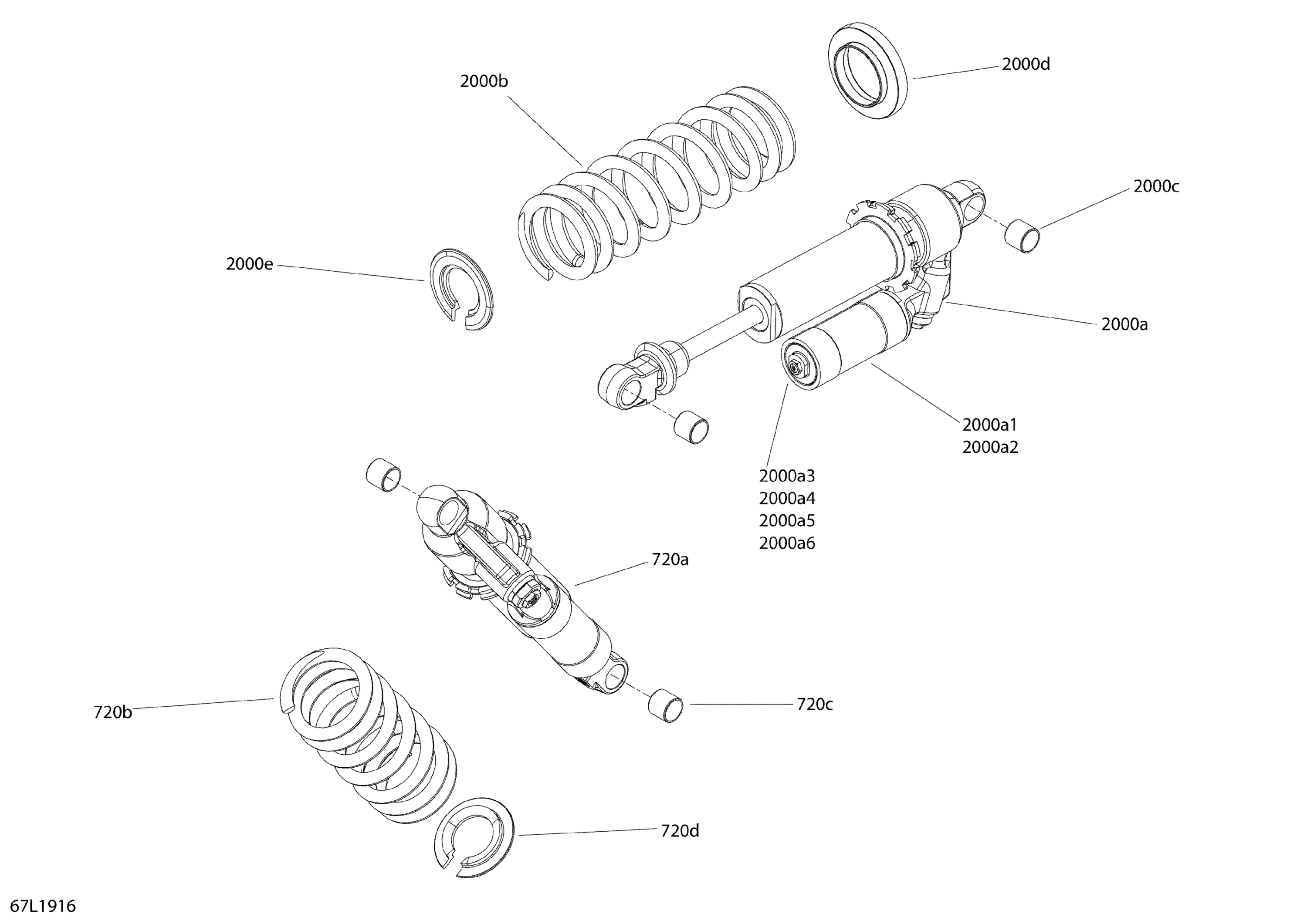 Схема узла: Rear Shocks - RE