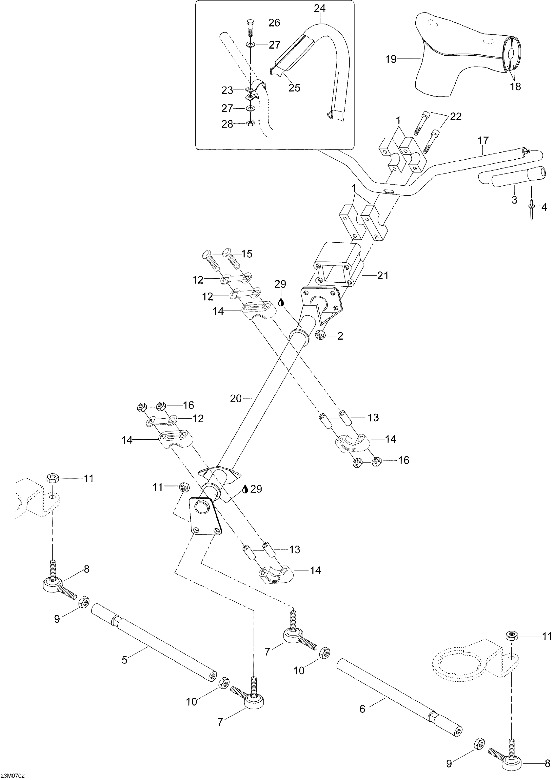 Схема узла: Steering System SWT