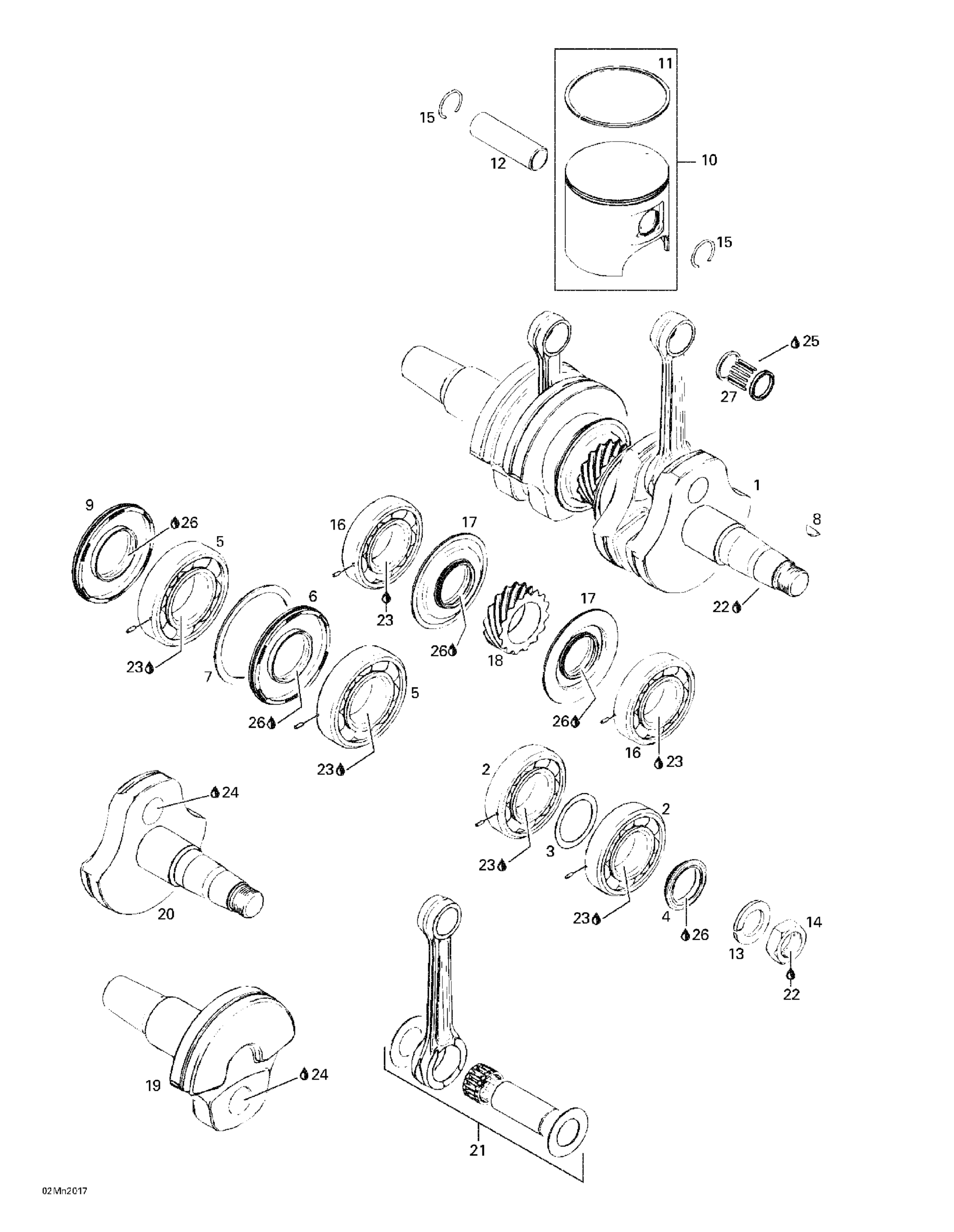 Crankshaft And Pistons