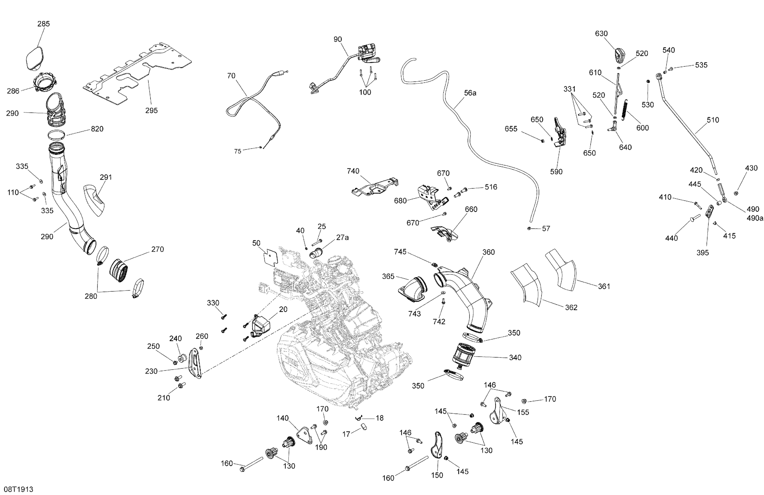 Engine - 650 EFI - 6X6
