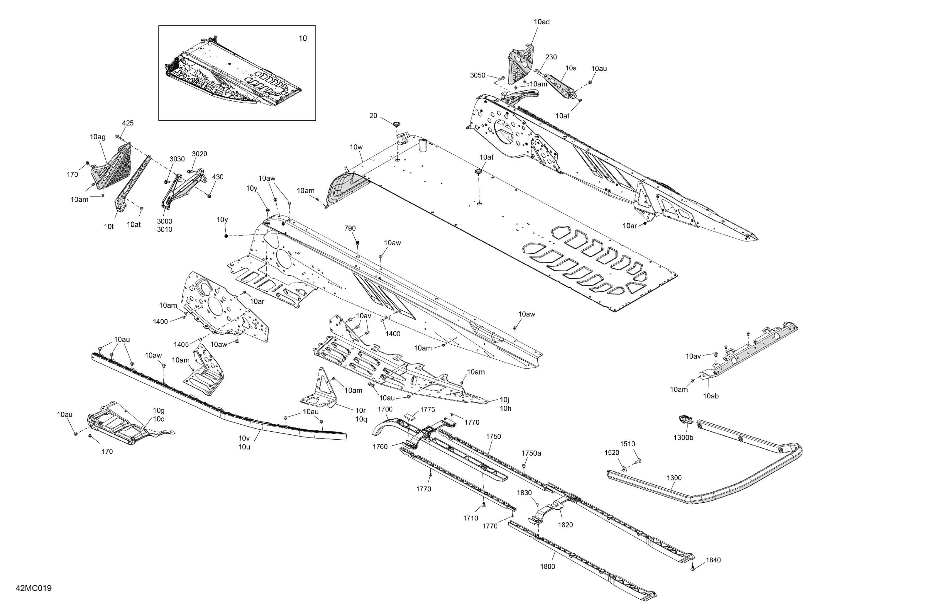 Схема узла: Frame - System - Rear Section