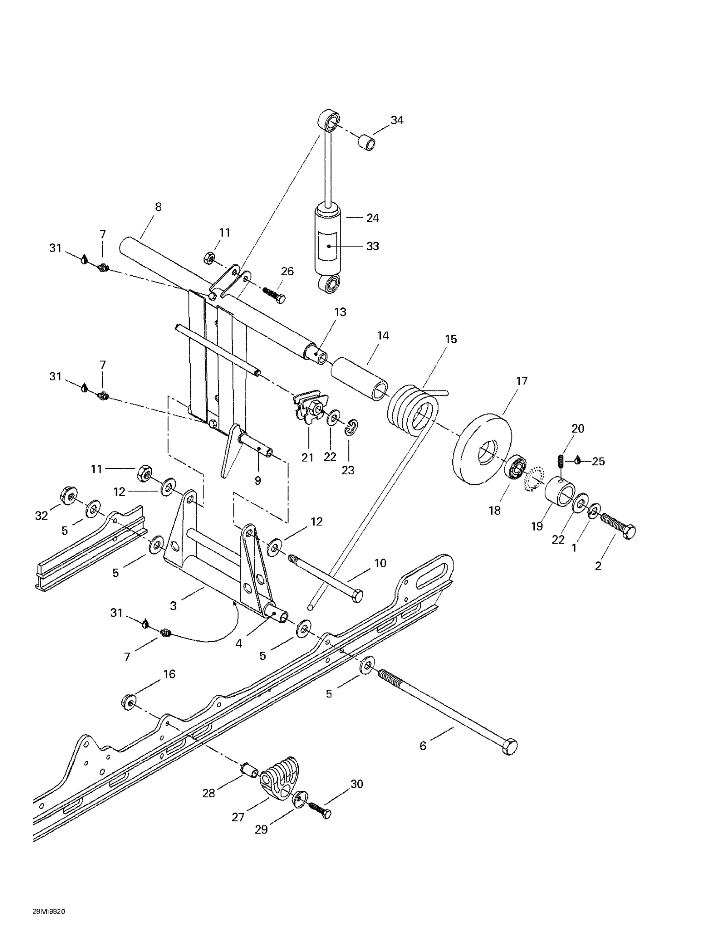 Схема узла: Rear Arm, Rear Suspension