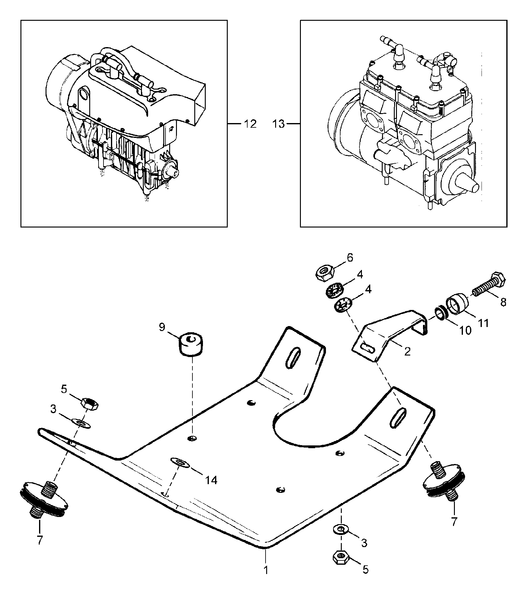Engine Mount Plate