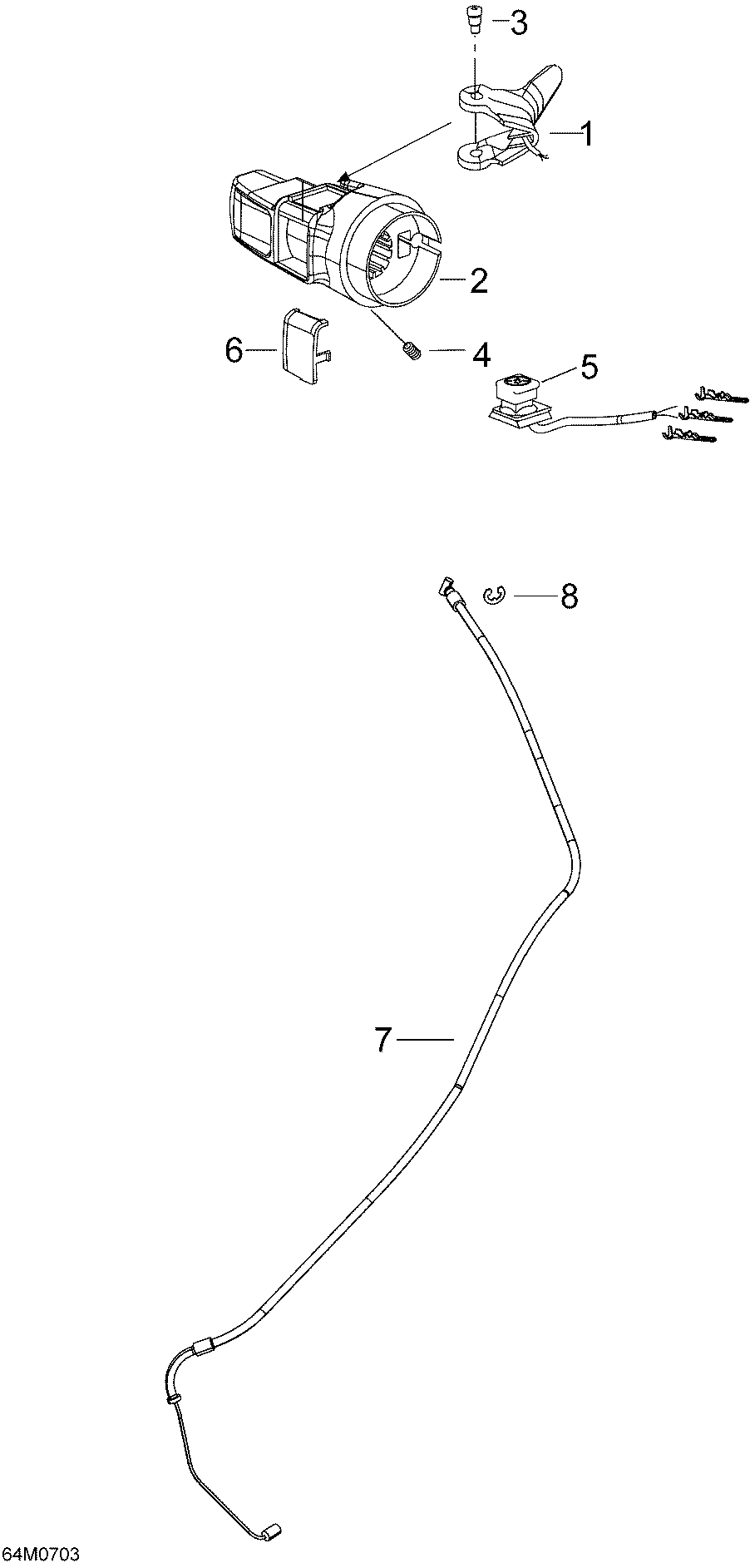 Throttle Handle And Housing