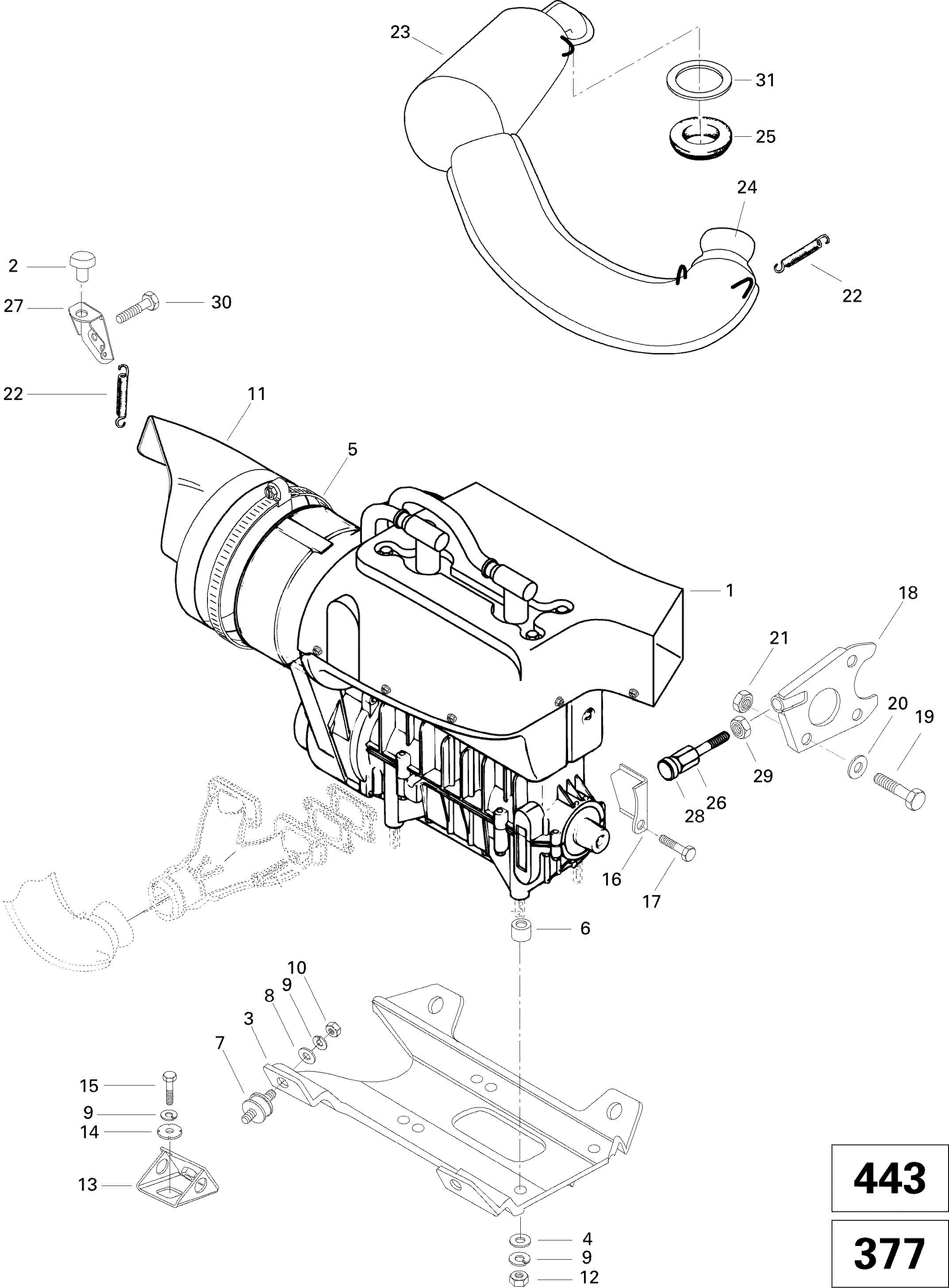 Engine And Engine Support 443