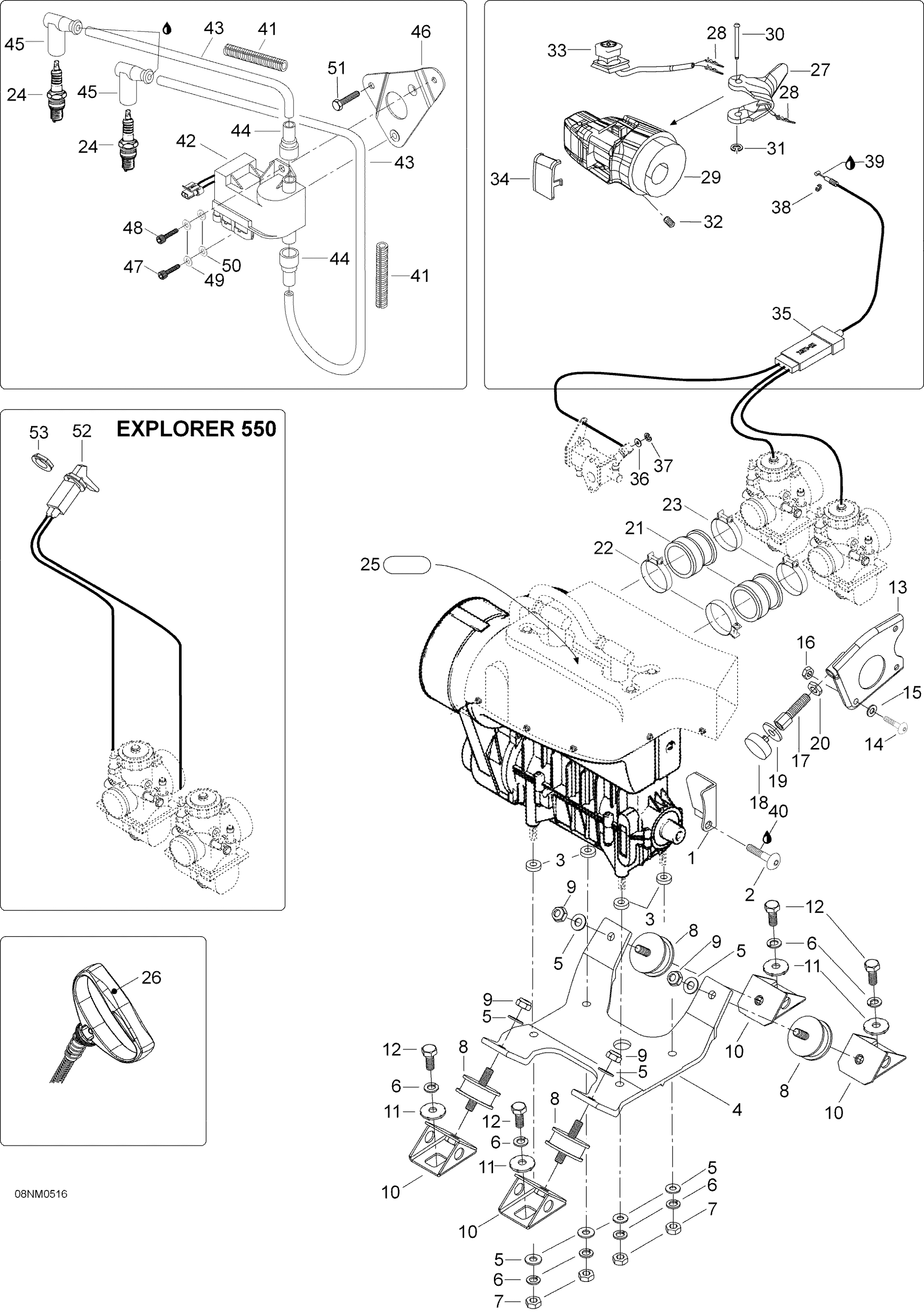 Схема узла: Engine And Engine Support, 400, 400E