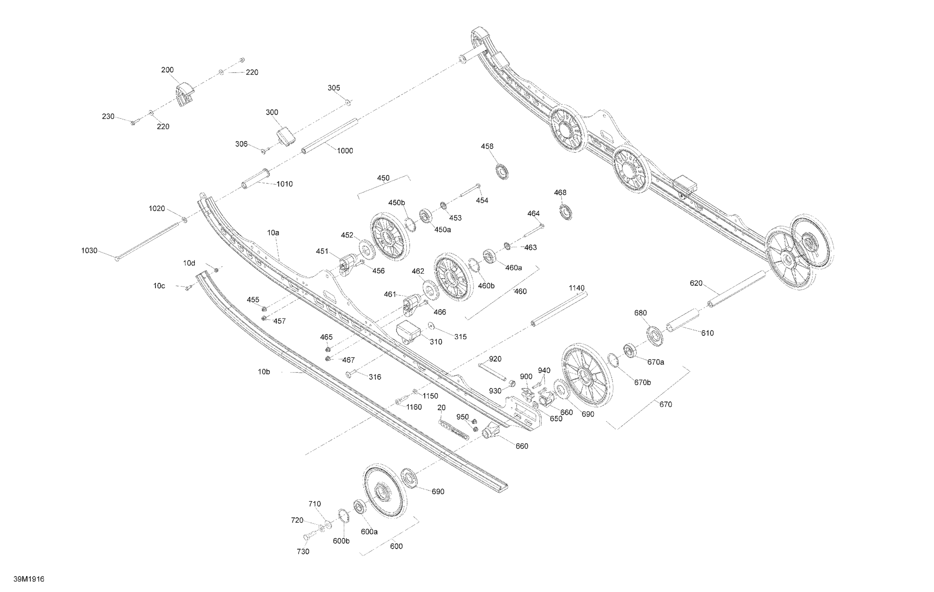Схема узла: Rear Suspension - Lower Section