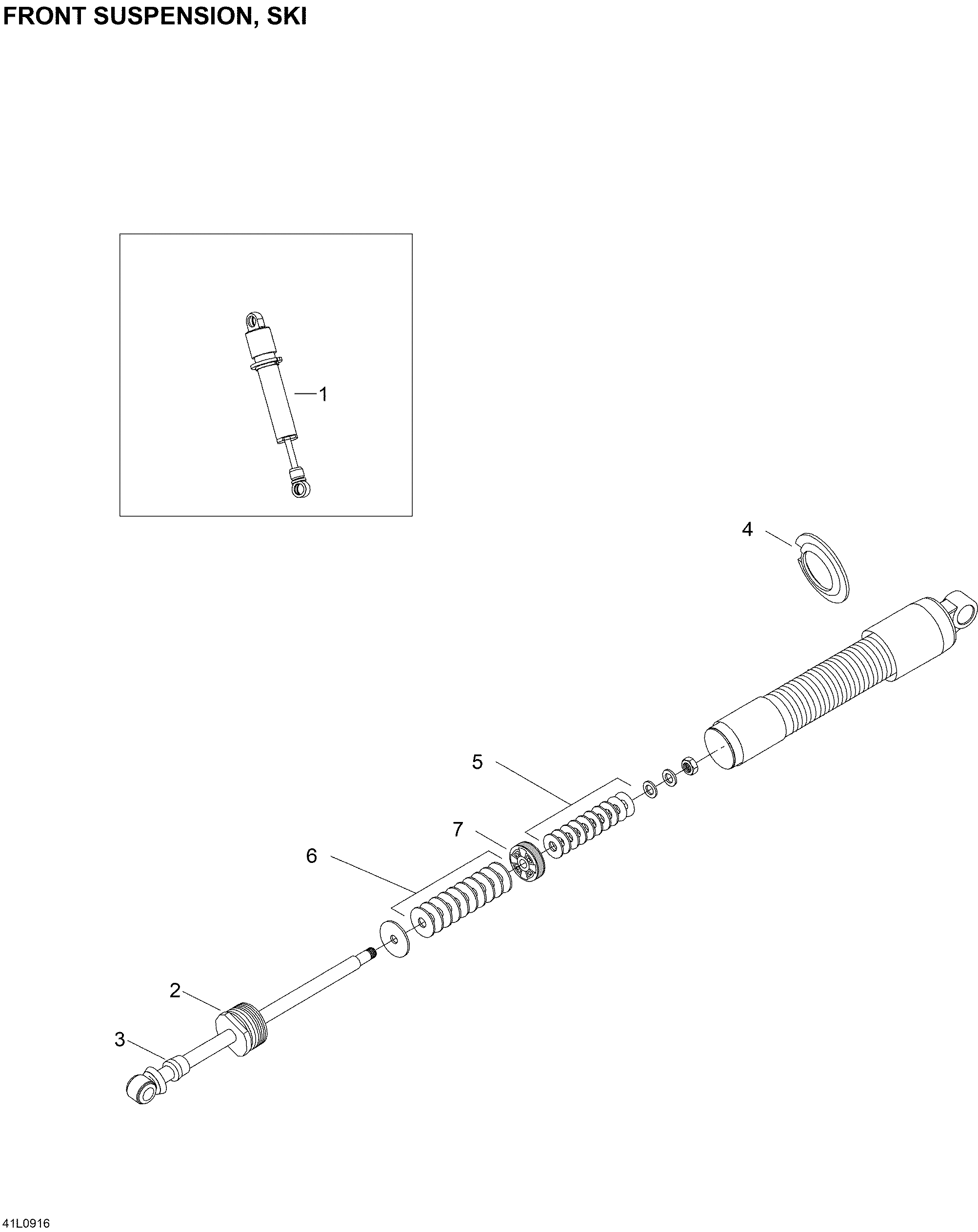 Схема узла: Take Apart Shock, Ski