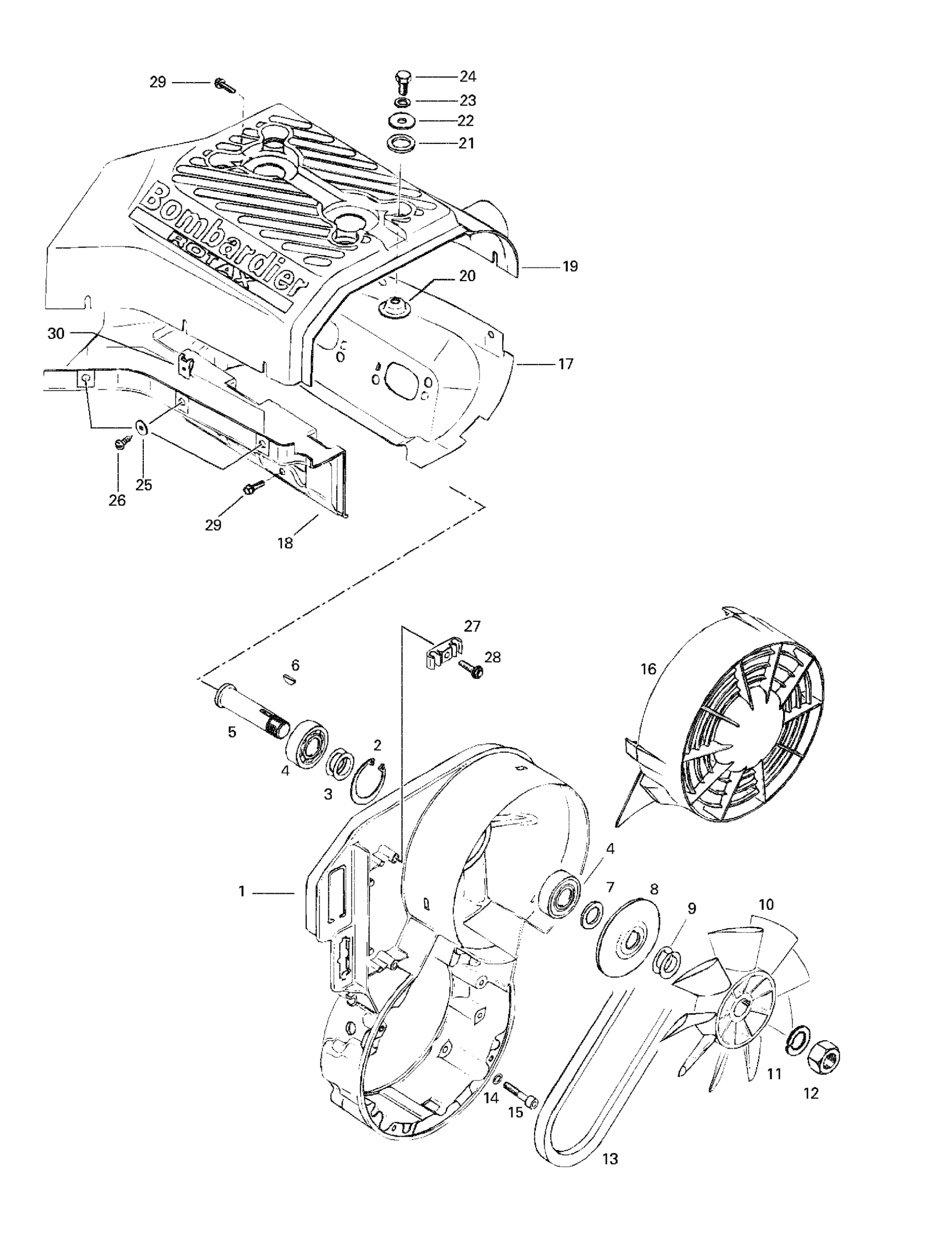 Схема узла: Cooling System  Fan
