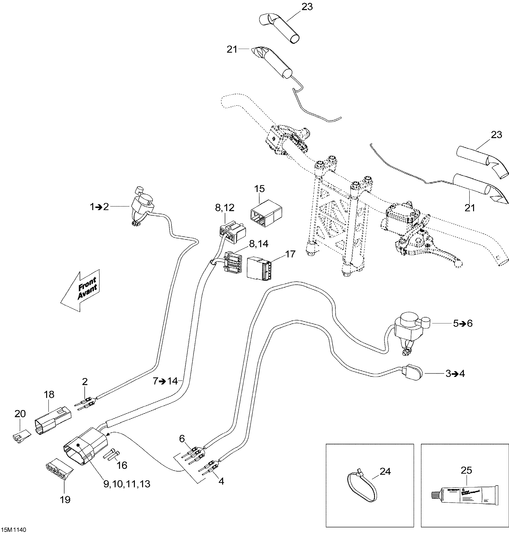 Схема узла: Steering Wiring Harness