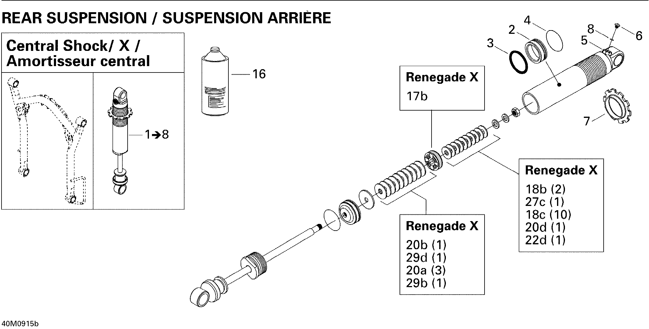 Take Apart Shock, Center X