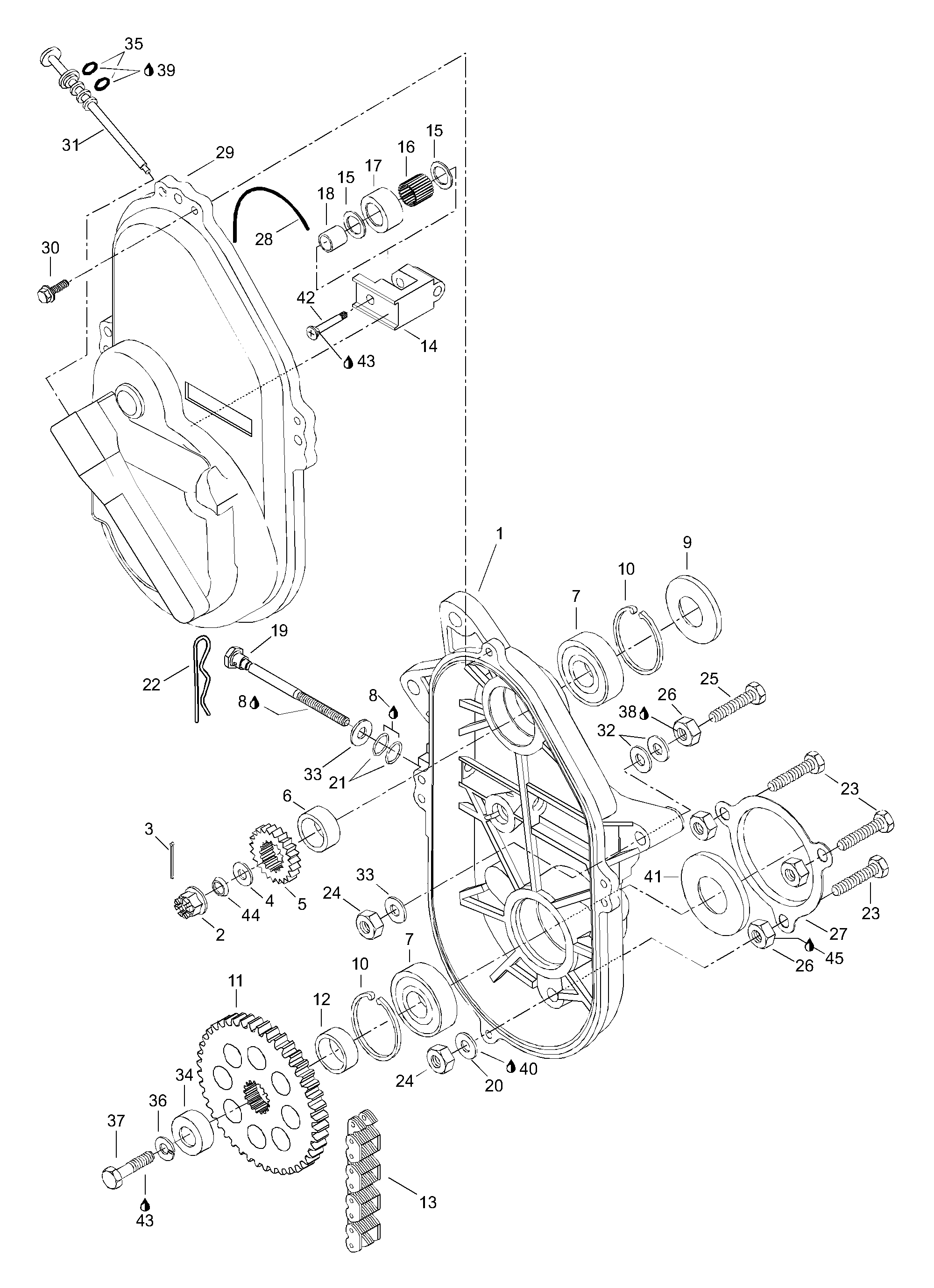 Схема узла: Chaincase