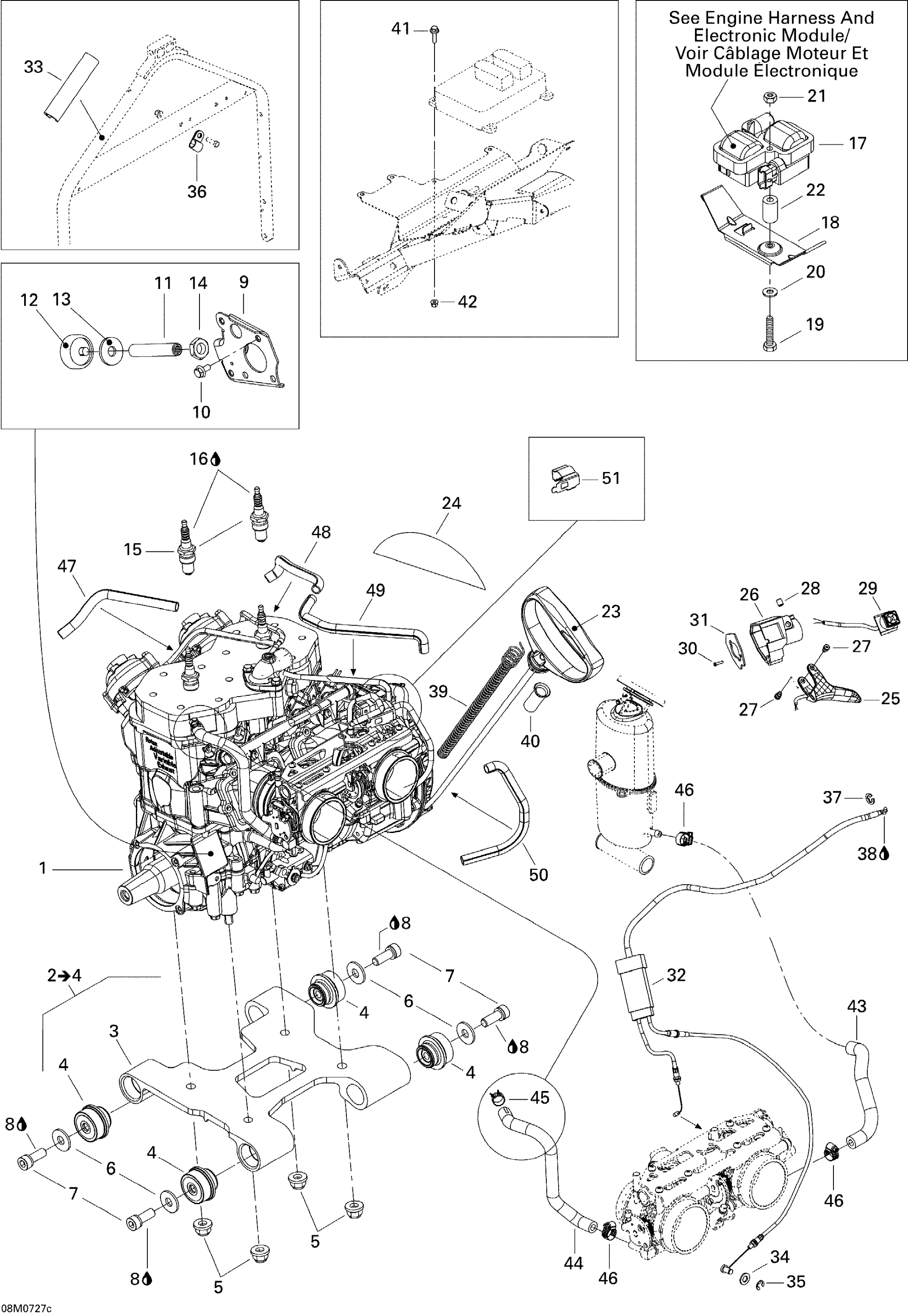 Схема узла: Engine And Engine Support