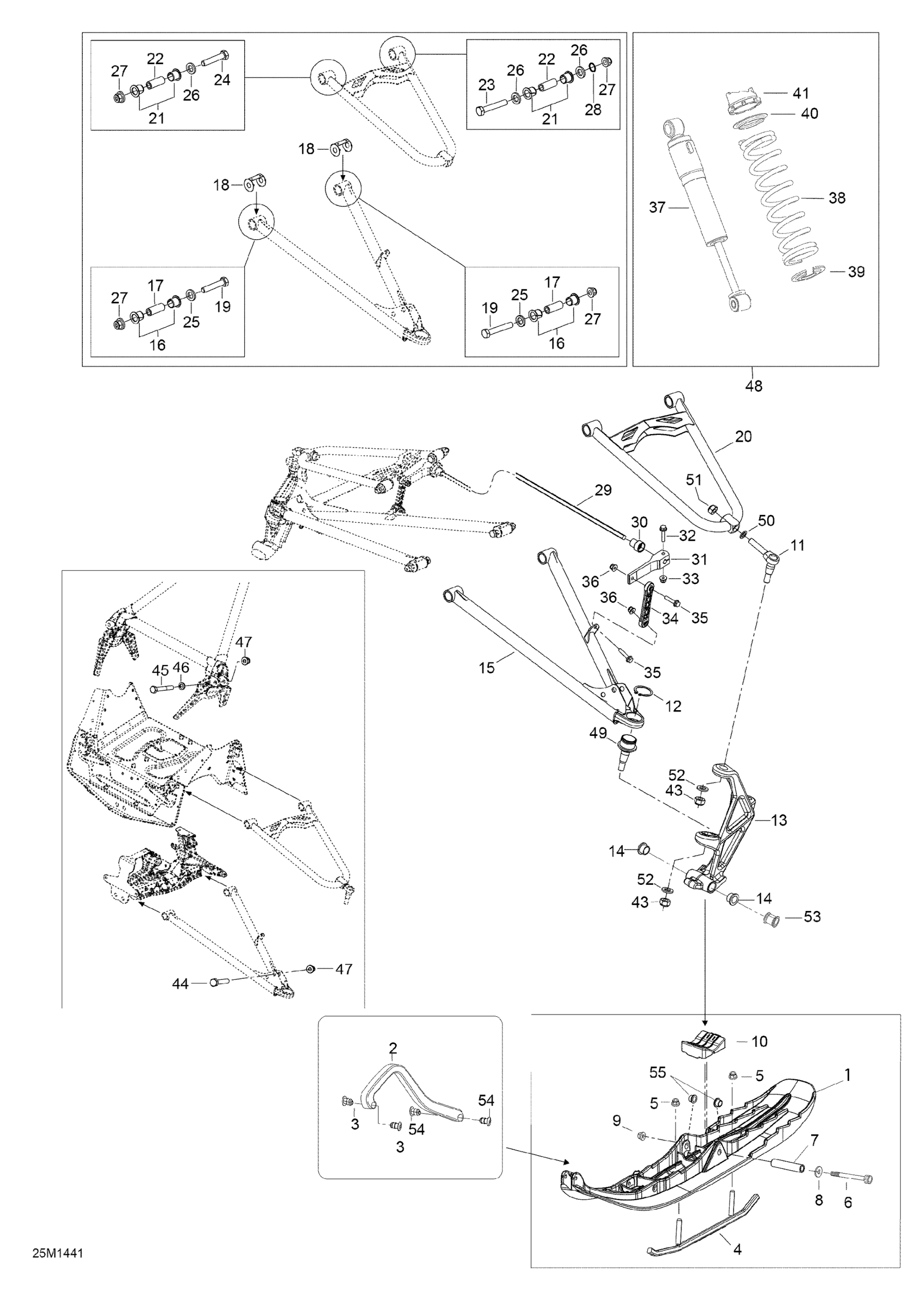 Front Suspension And Ski