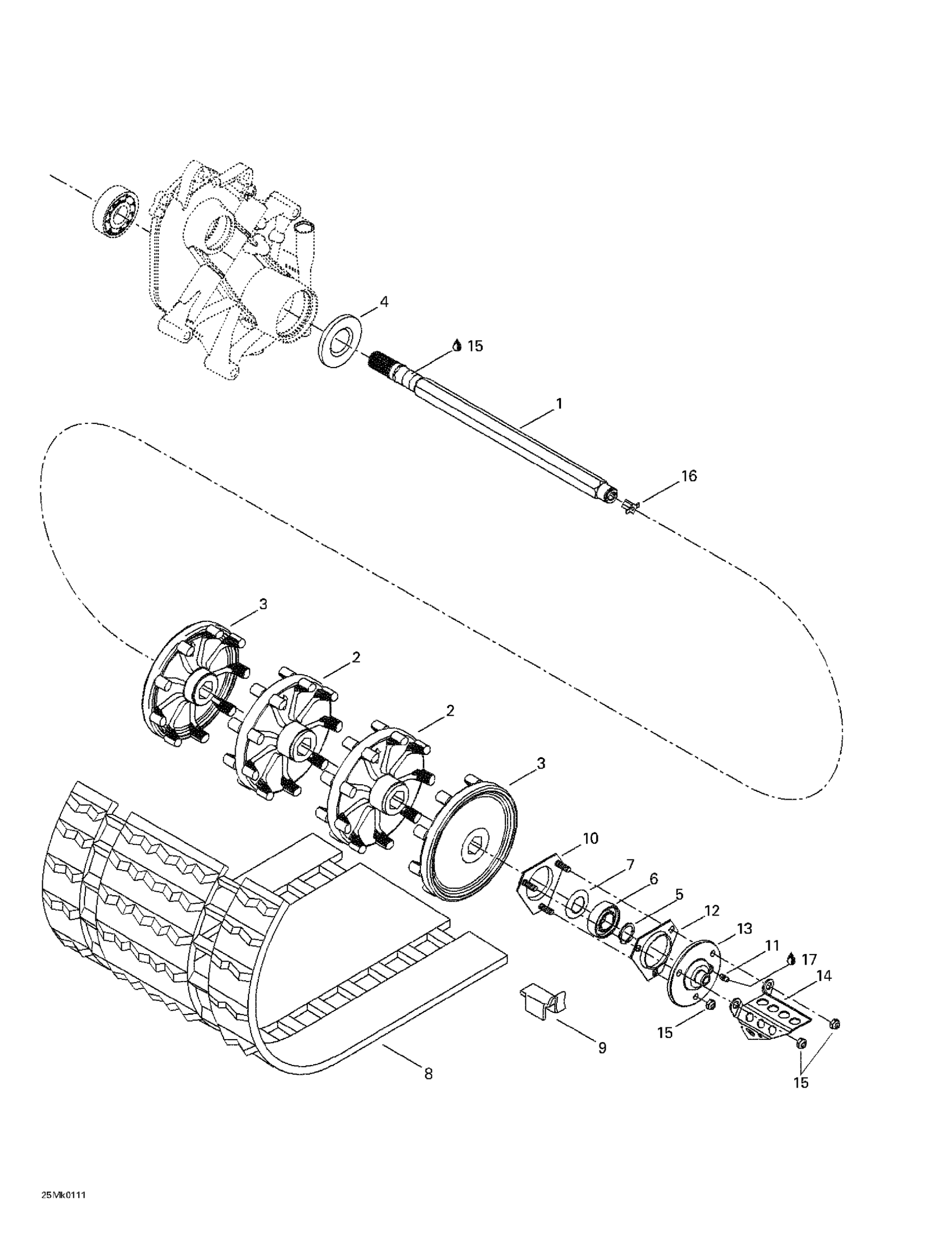 Схема узла: Drive Axle And Track