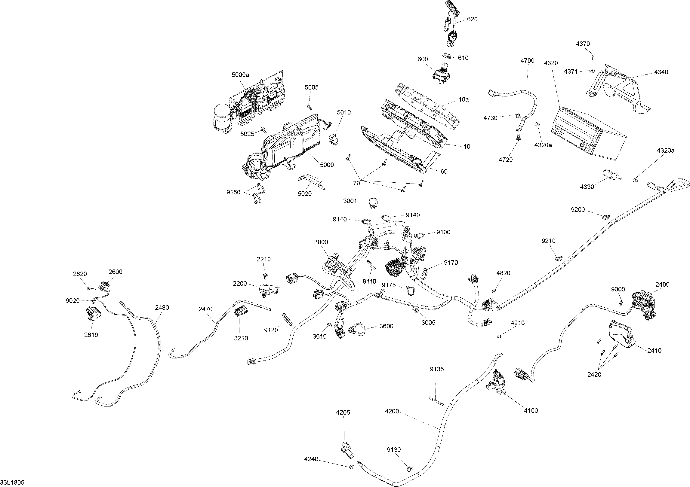 Electrical System Rave - 850 E-TEC - Electric Starter