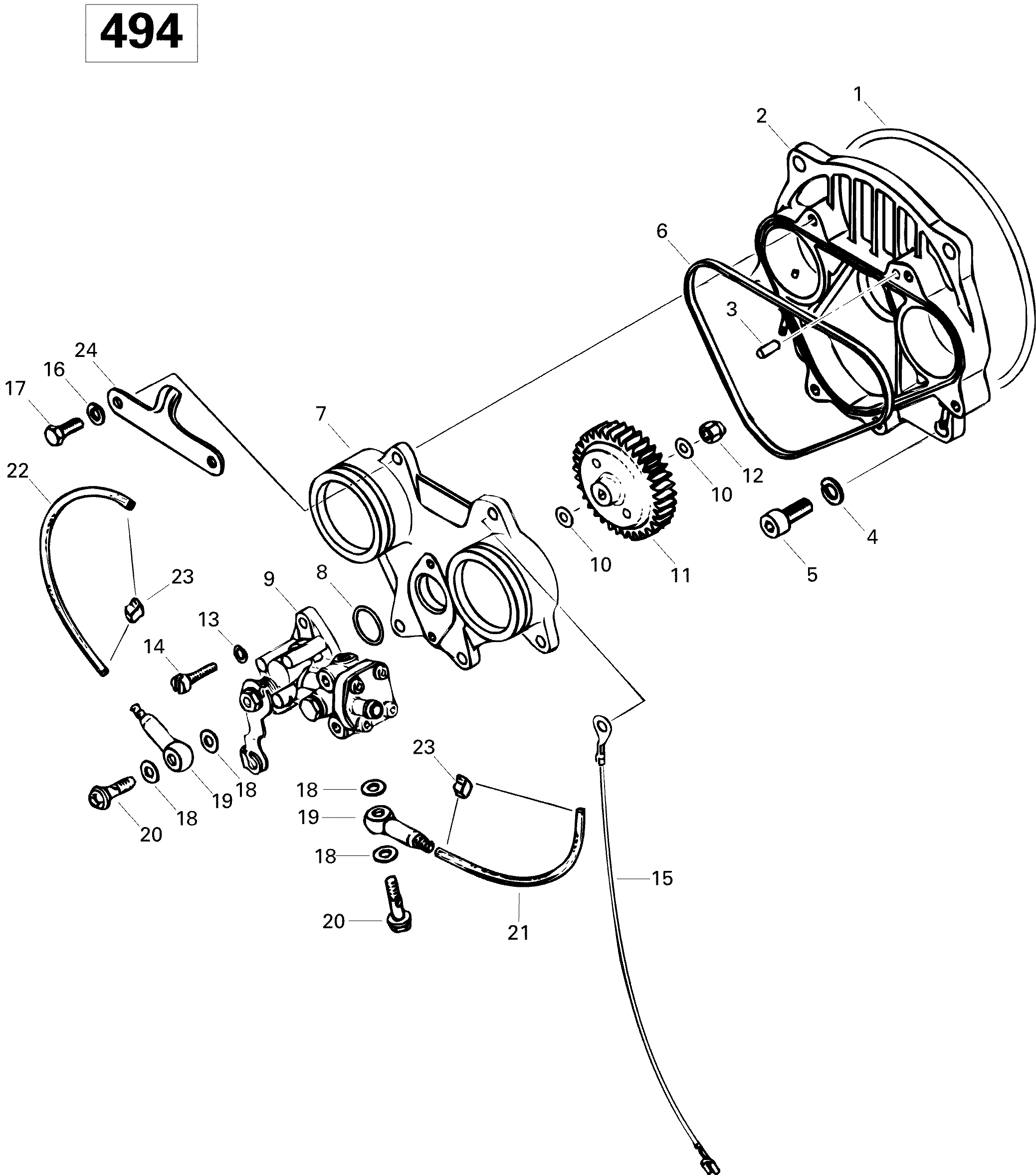 Схема узла: Oil Injection System 500