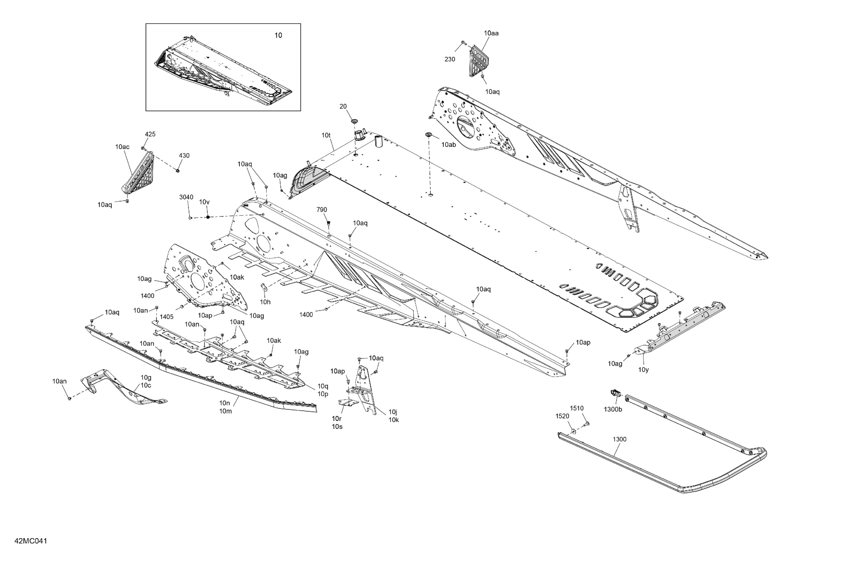 Схема узла: Frame - System - Rear Section