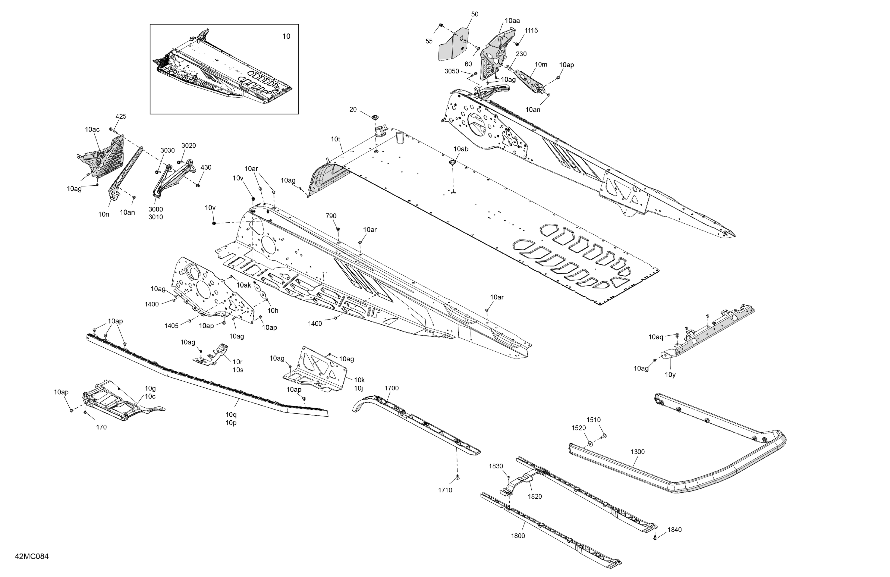 Схема узла: Frame - System - Rear Section