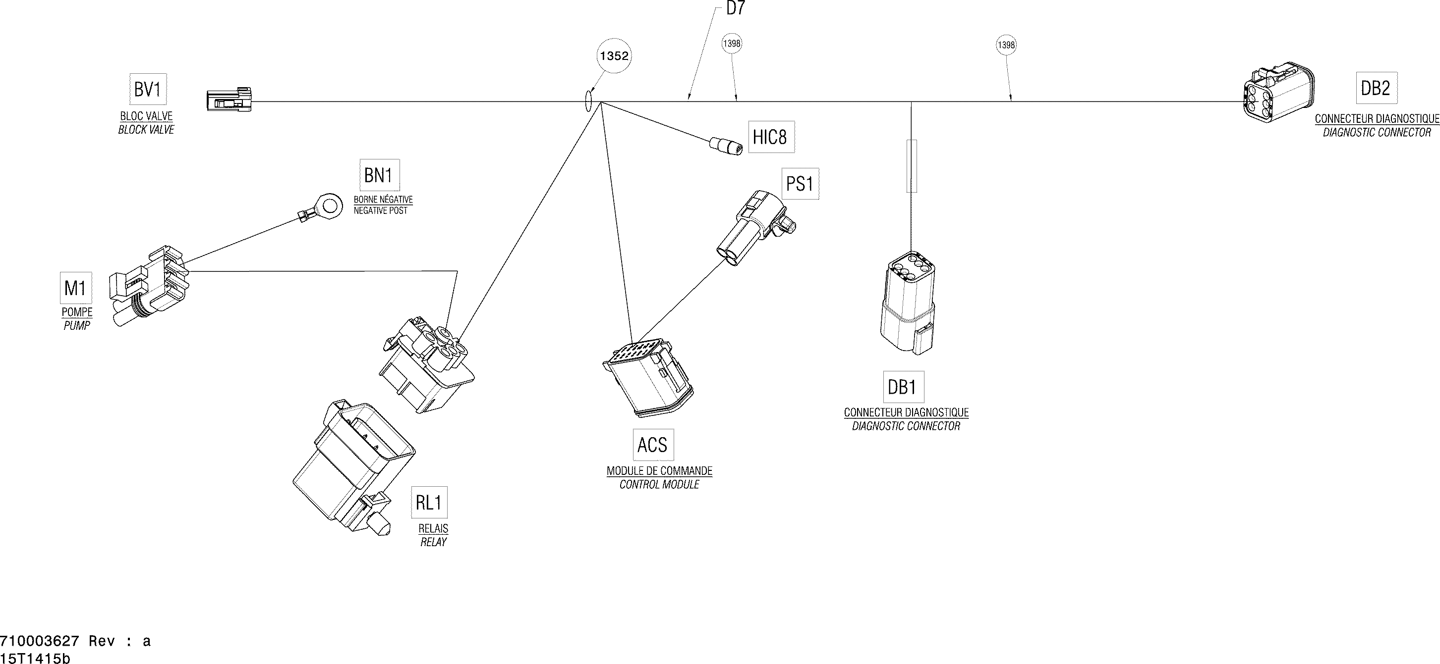 Схема узла: Electrical Harness Compressor