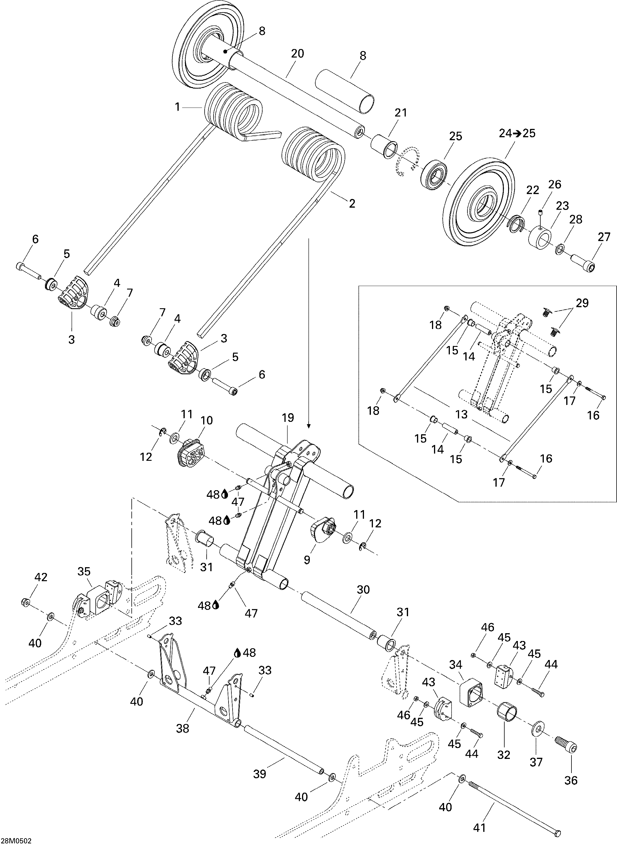 Схема узла: Rear Arm GSX